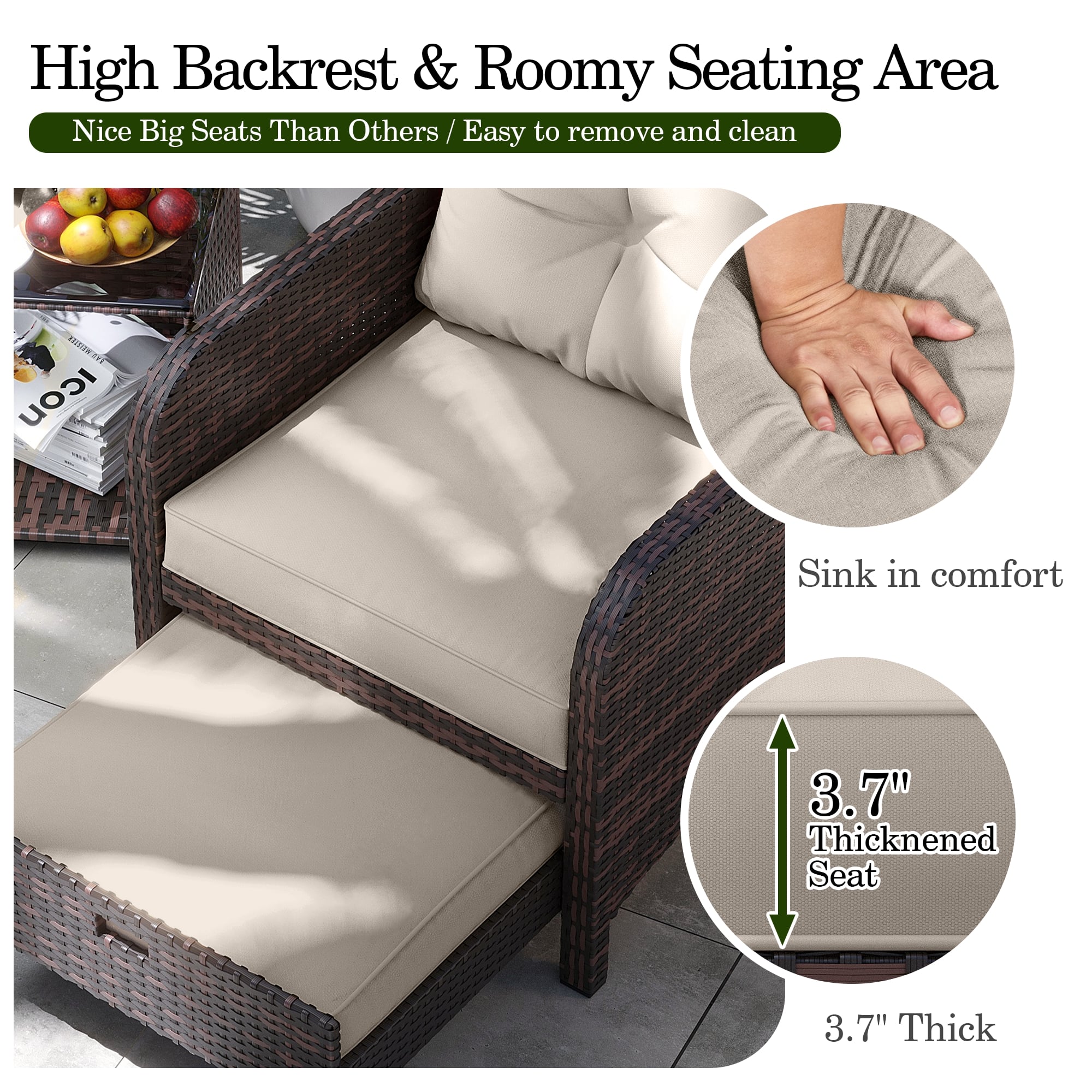 UPHA T5Y-AB-BE Patio-Conversation-Sets - View #5