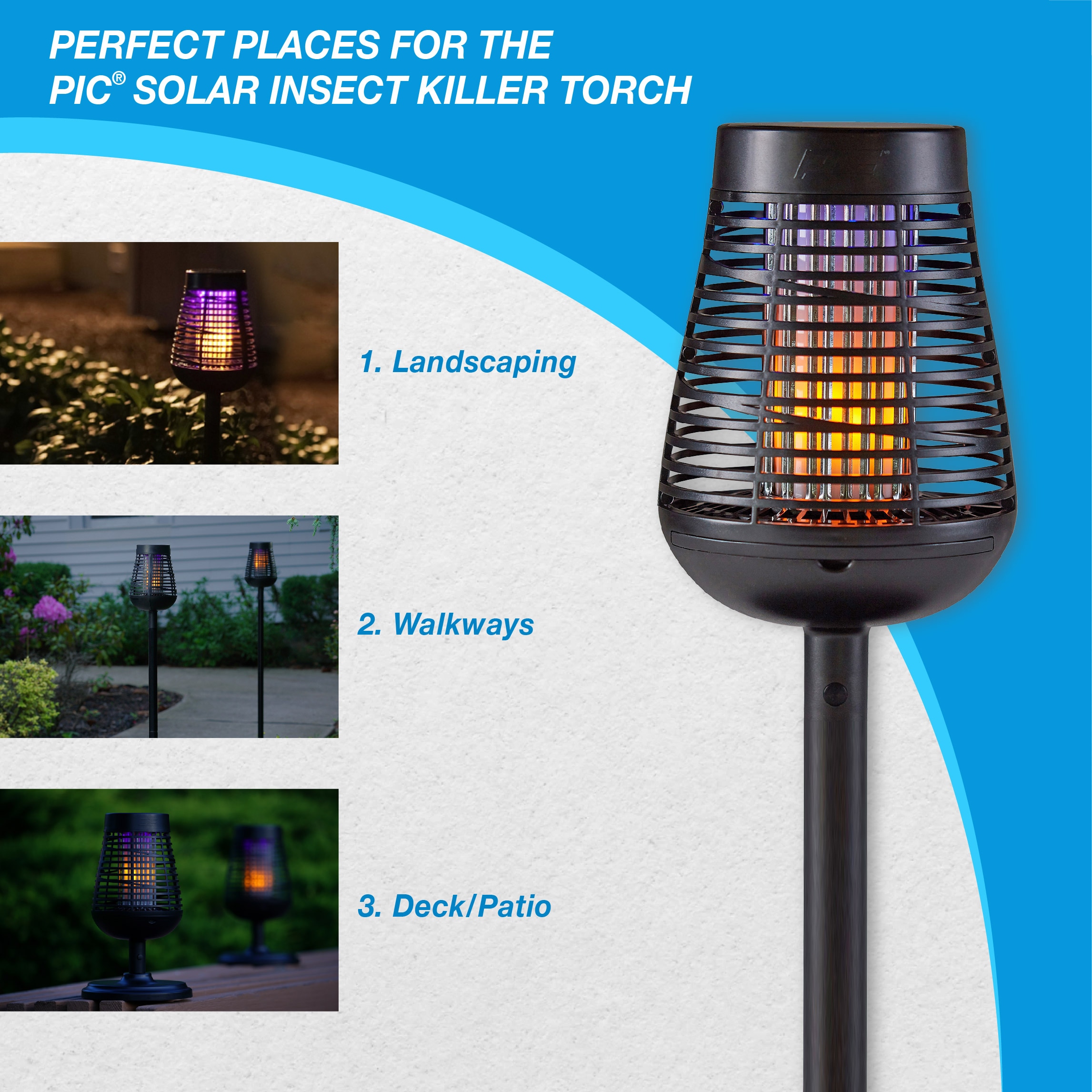PIC Solar Effect Zappers Outdoor Insect Trap in the Insect Traps department  at