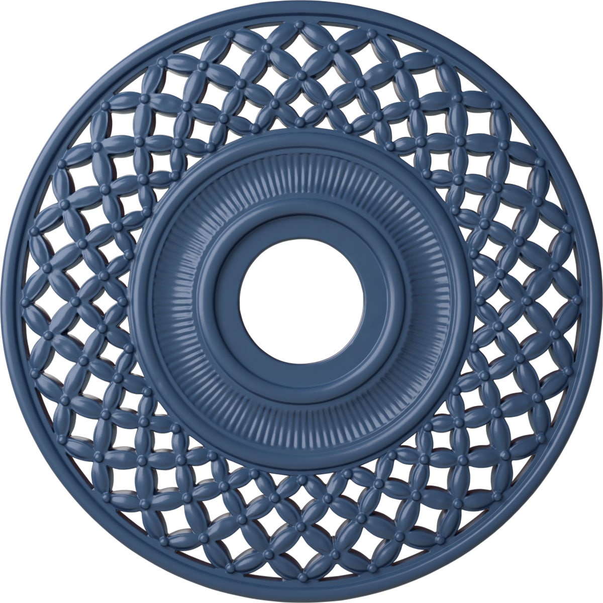 Ekena Millwork CM22RBAMF Robin 22.25-in W x 22.25-in L Painted Americana Polyurethane Whole Ceiling Medallion