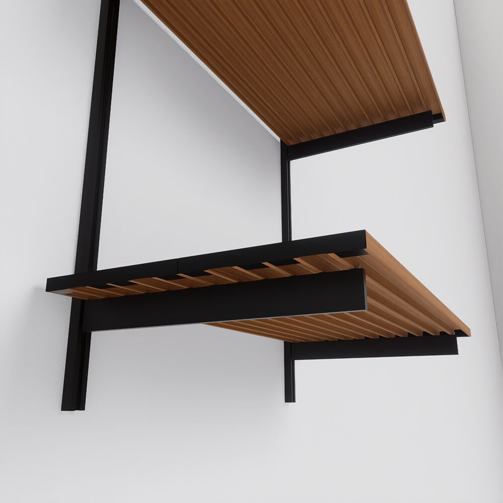 Modern Shelving ALUMWAL-1224-BW Wall-Mounted-Shelving - View #4