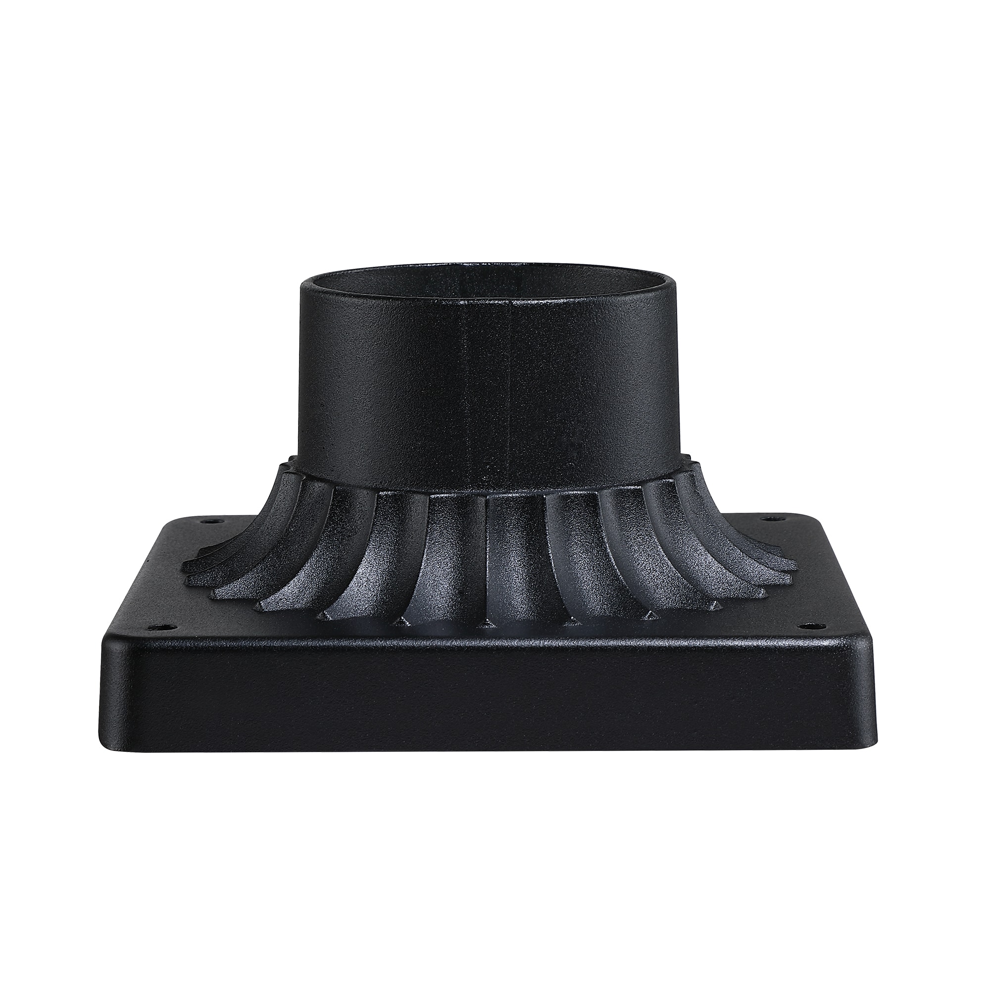 Hukoro FL09993-OPM-BK 3.1-in Matte Black Industrial Outdoor Post base