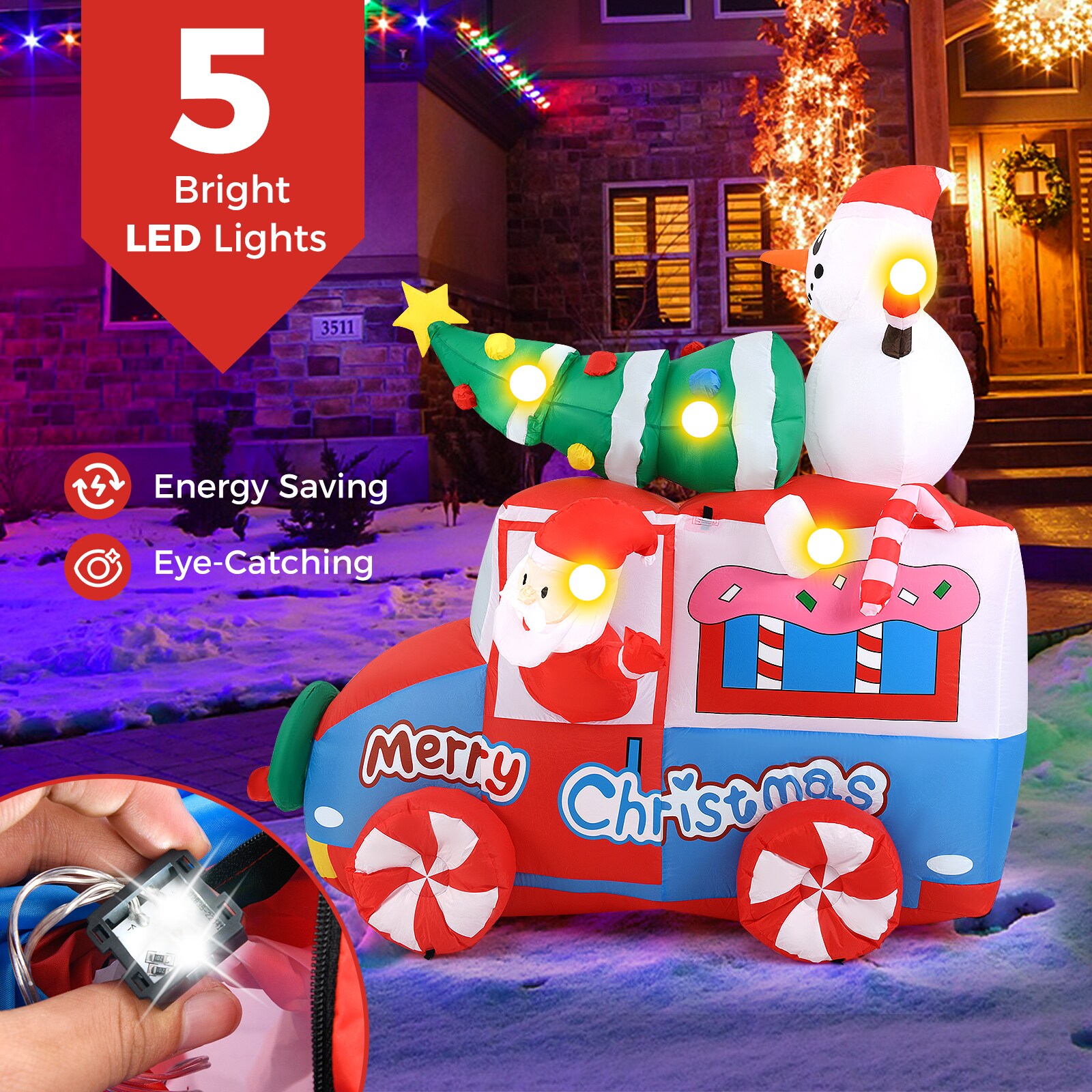 WELLFOR HYG24013US Christmas-Inflatables - View #3