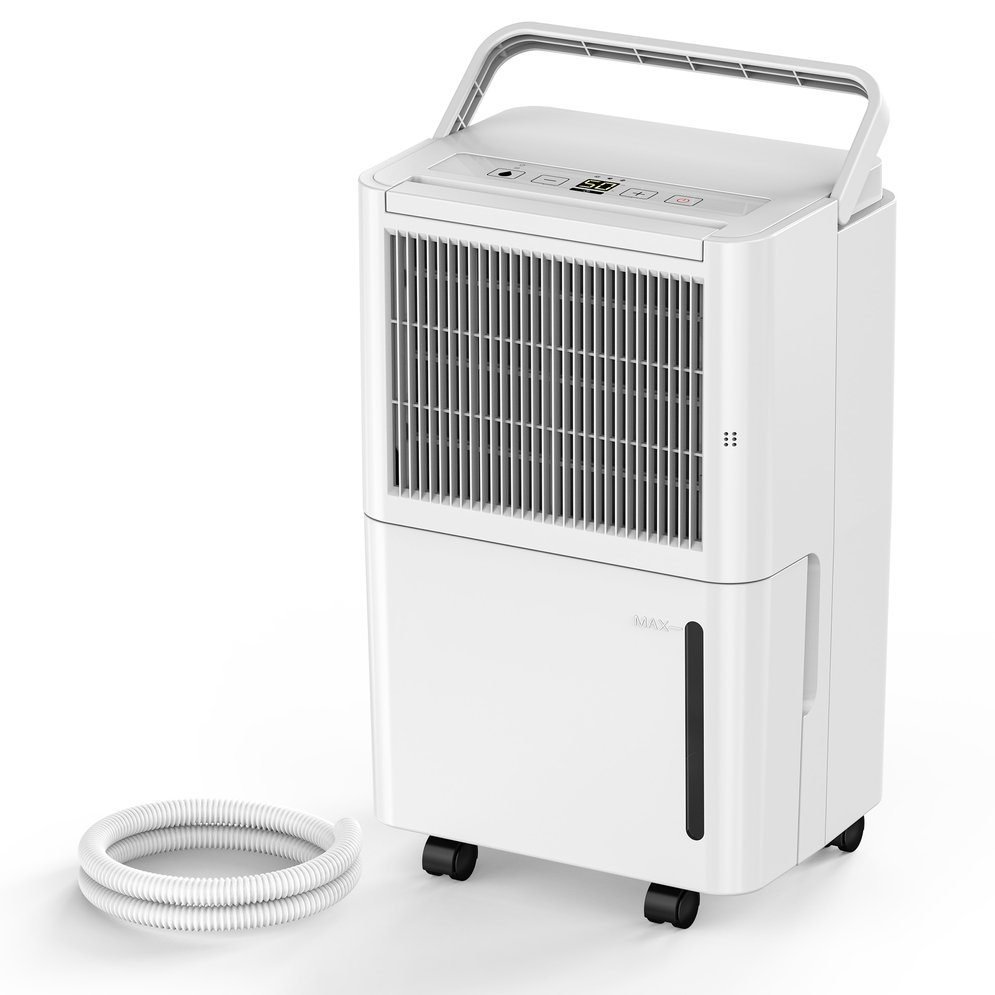 Elexnux 30 pt. Dehumidifier (For Rooms 1501 - 3000 sq. ft) For Basements, Bathrooms, Crawlspaces, in White