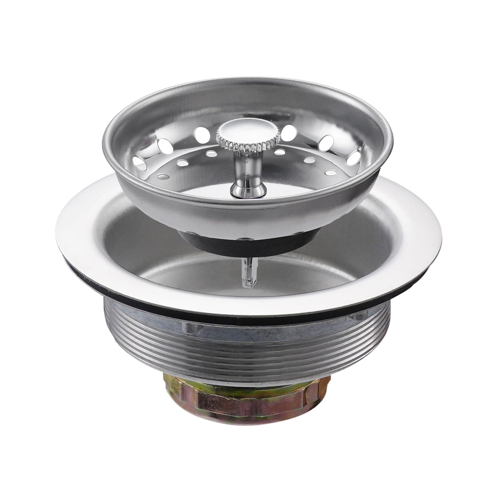 JVFCXXV  Kitchen Sink Stainless Steel Basket Strainer with Drain Assembly 3 1 2 Inch Sink Drain Stopper Plug durable home and garden accessory