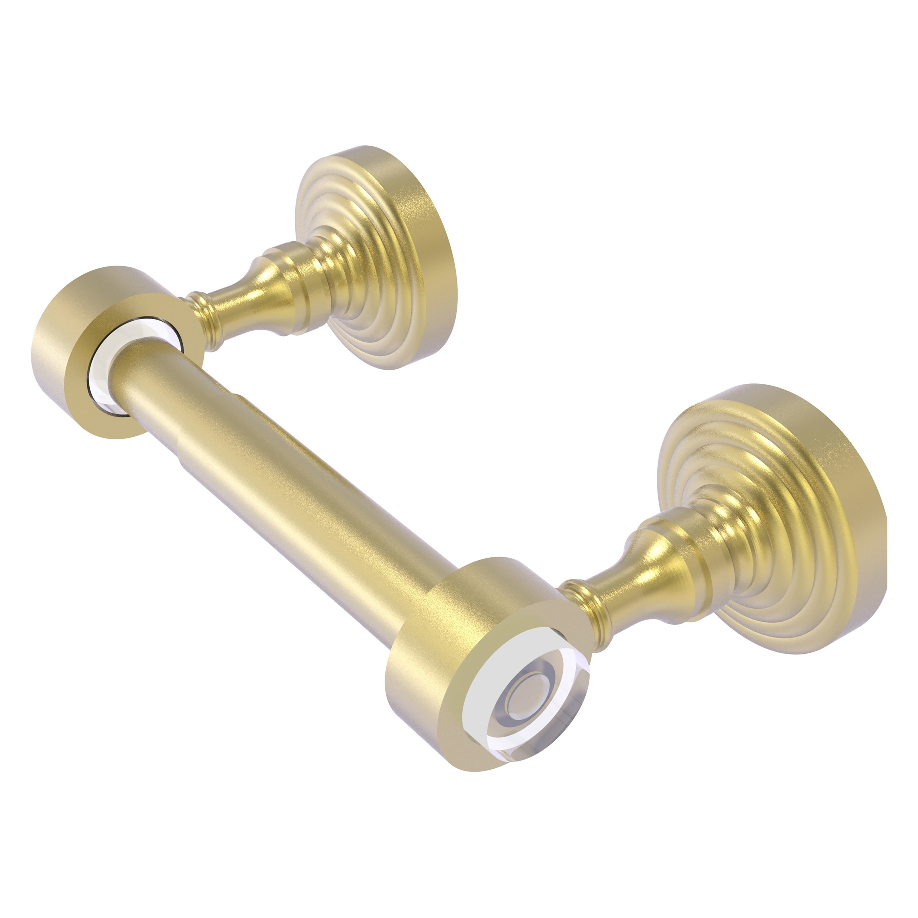 Allied Brass PG-24-SBR Pacific Grove Satin Brass Wall mount Double post Toilet Paper Holder 1 -Rolls