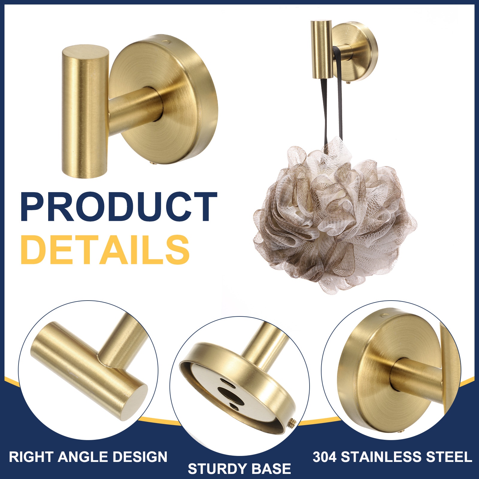 Unique Bargains S25093001UX3510 Robe-Hooks - View #3