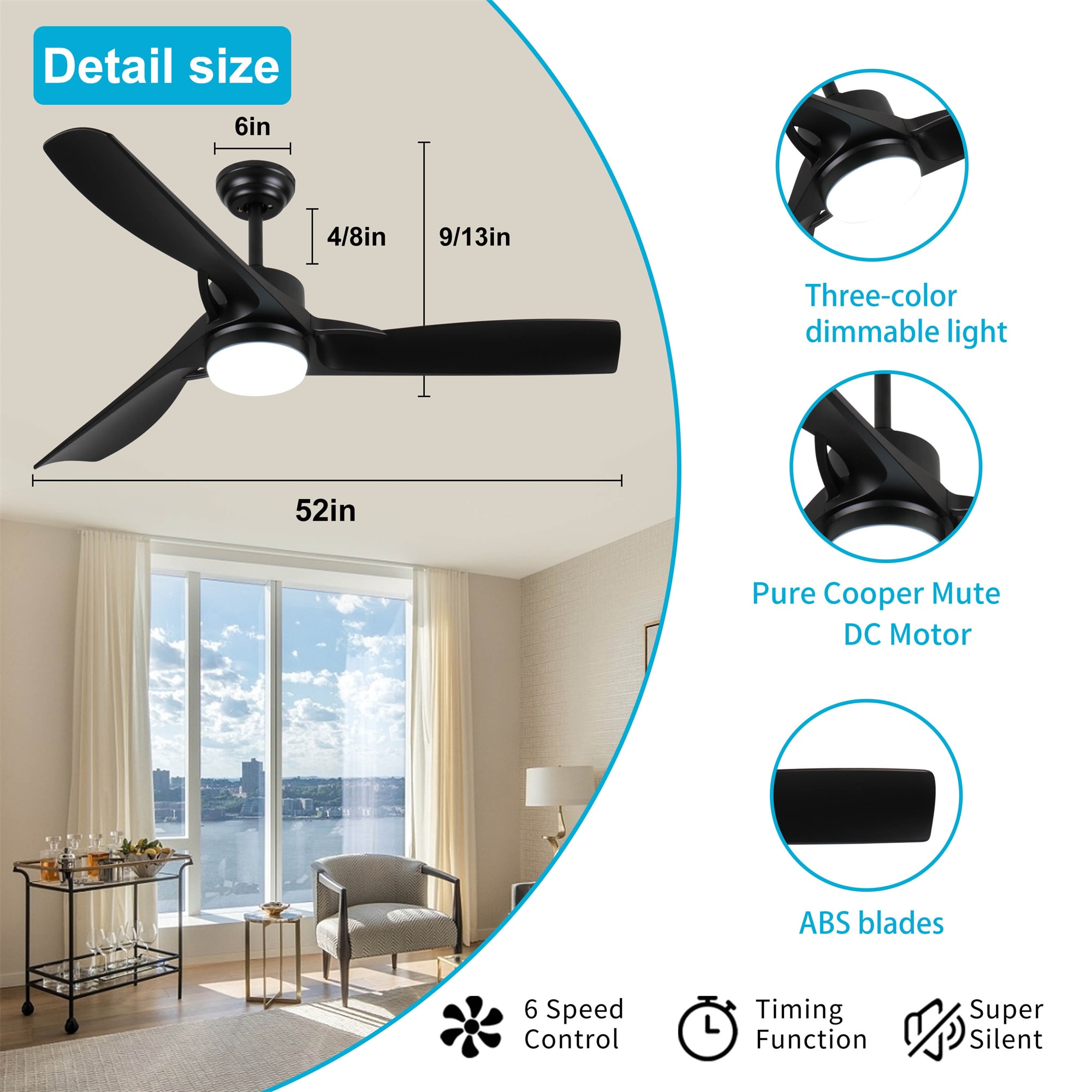 BABOOM BOM-316281-OR Ceiling-Fans - View #4