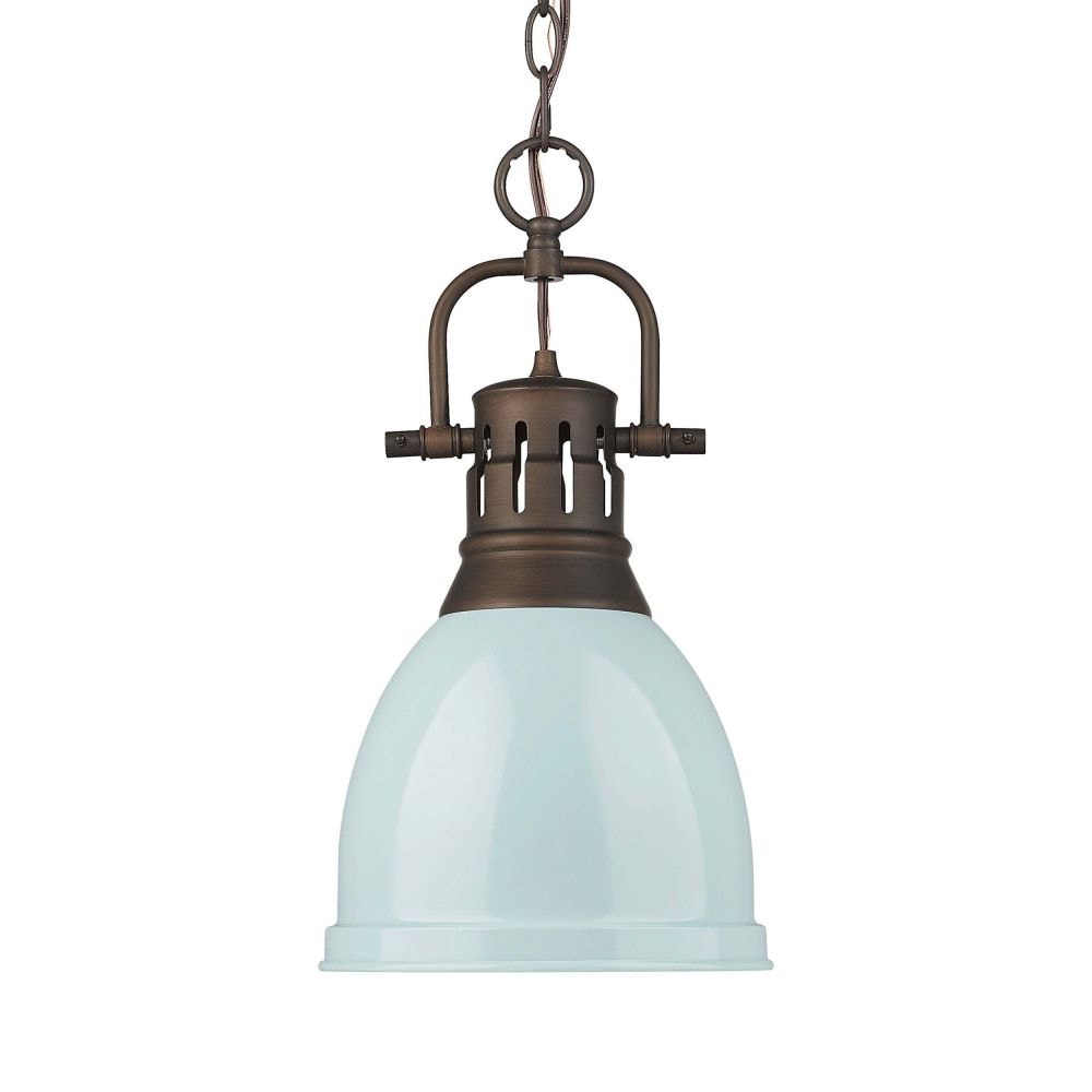 Golden Lighting Duncan 1 Light Chain Pendant 16.5 Inch Tall and 8.88 ...
