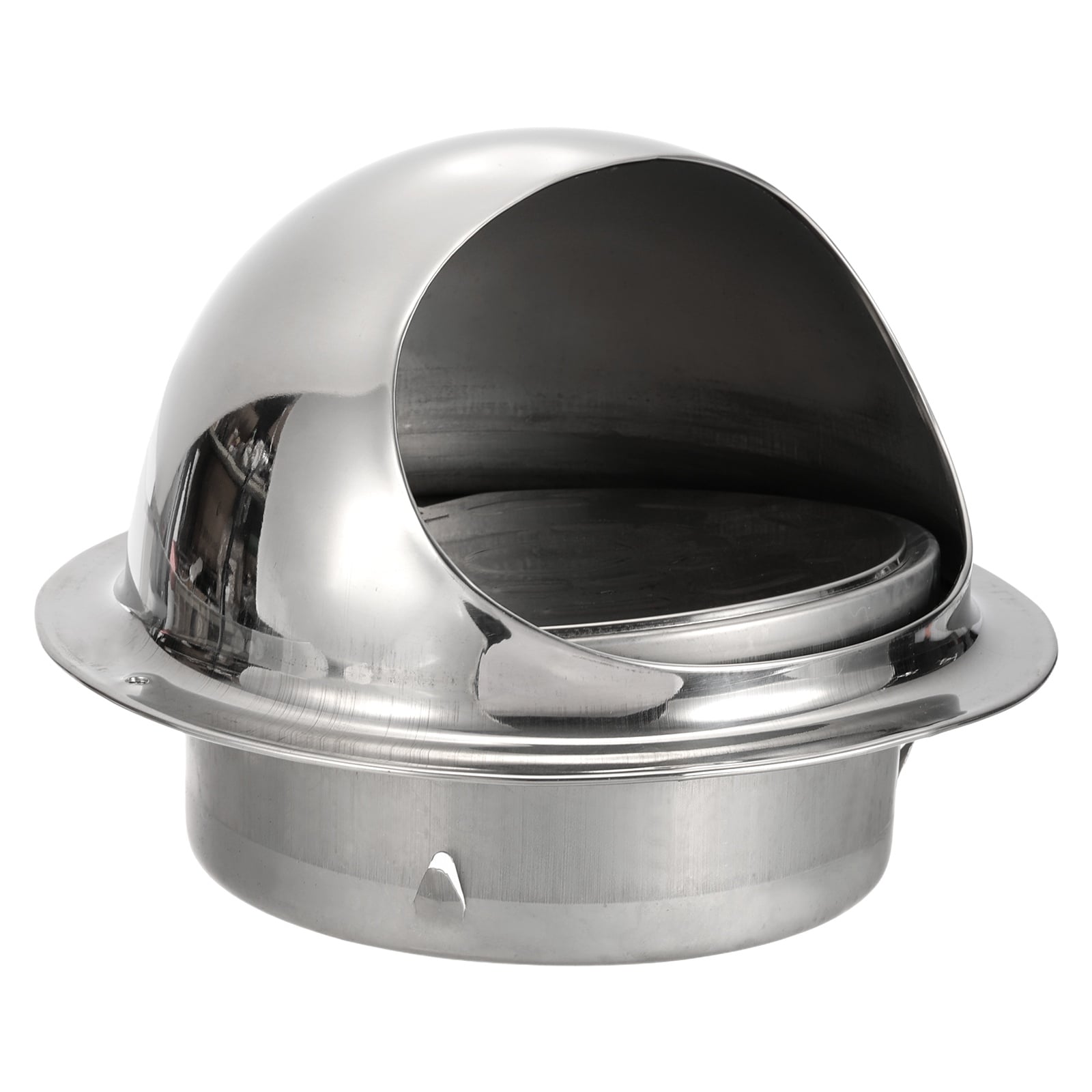 PATIKIL 6inch Dryer Vent Cover Stainless Steel Round Dryers Vent Cover Outlet with Backdraft Damper Wall Vent Outside External Extractor Dryer Vent Cap for Bathroom Kitchen