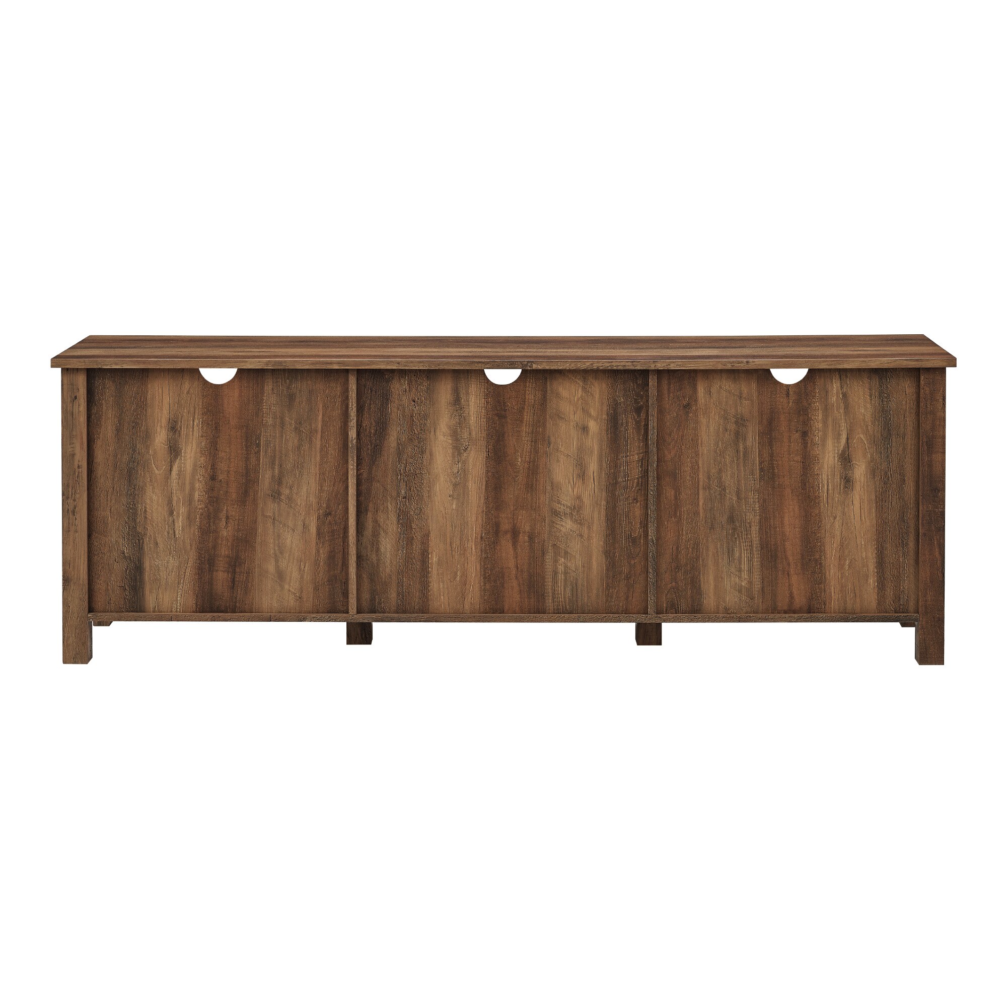 Walker Edison Transitional Rustic Oak Tv Stand (Accommodates TVs up to ...