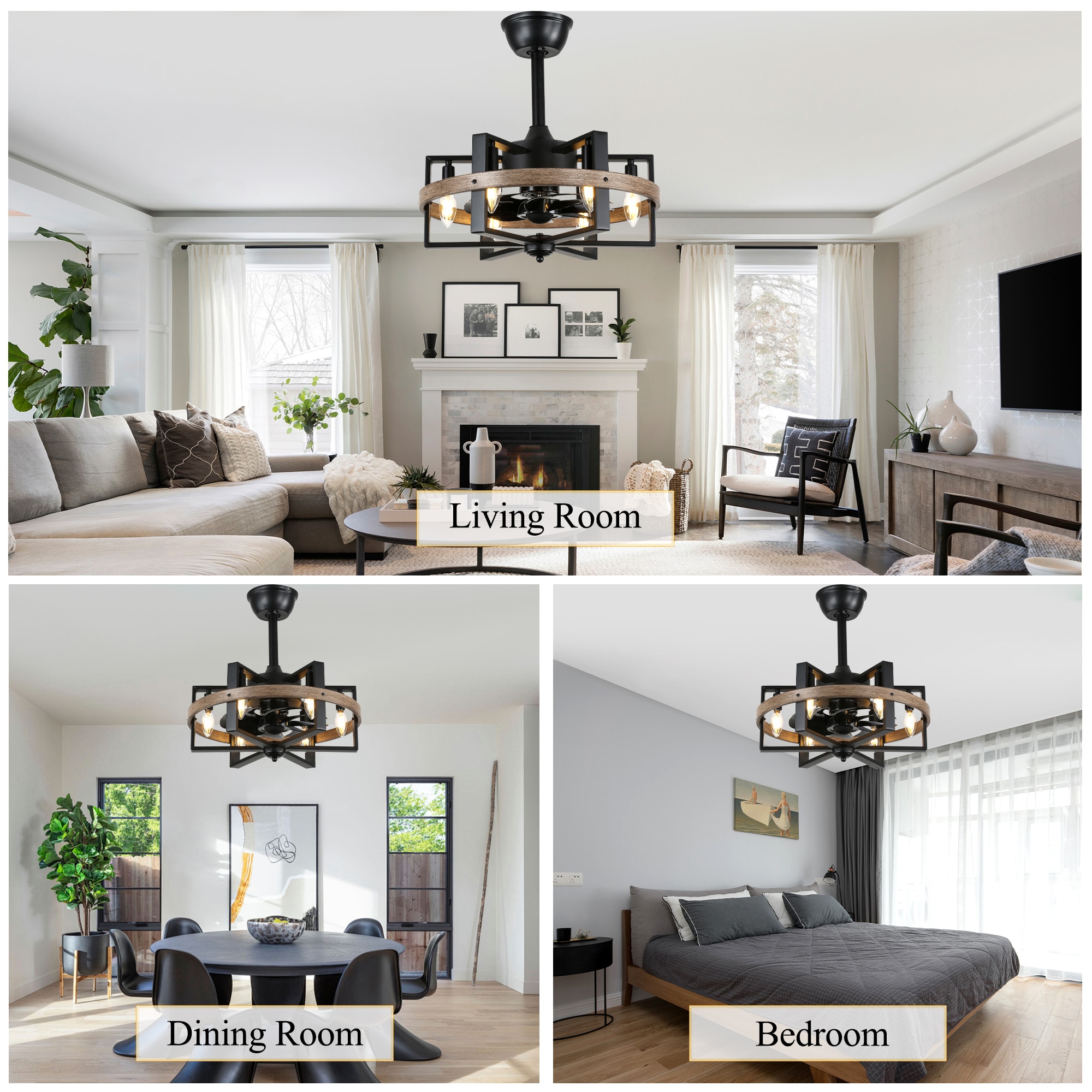 Oaks Decor BD1811OKEL-BR Ceiling-Fans - View #3