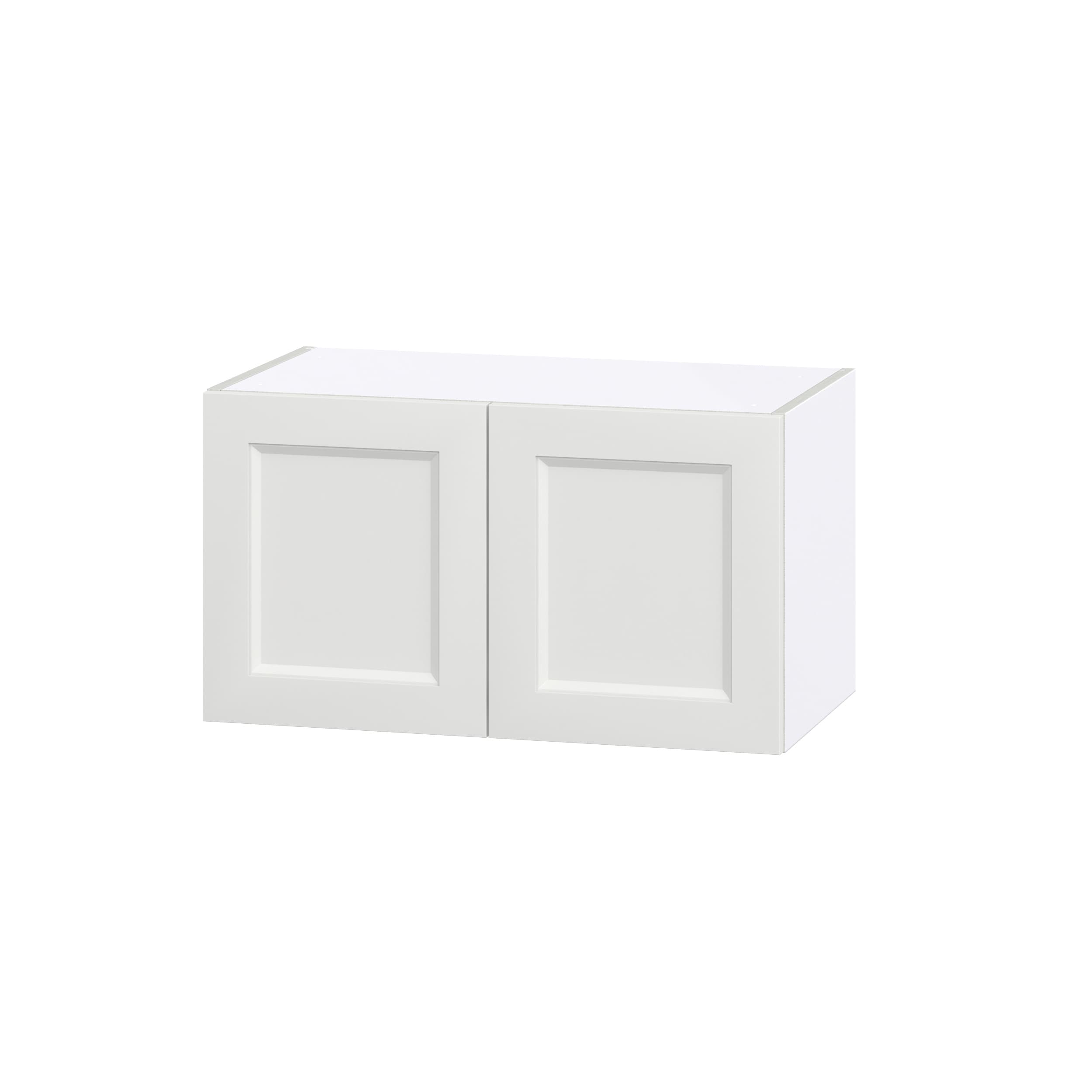 Hugo&Borg DSW2715-RI Riviera 27-in W x 15-in H x 14-in D Bright White Wall Fully assembled Cabinet (Recessed Panel Shaker)