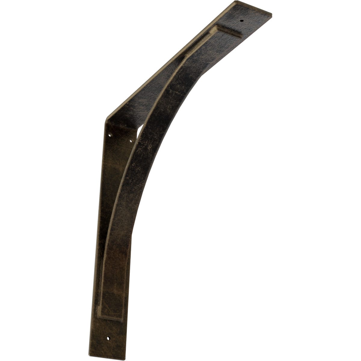Ekena Millwork BKTM03X20X20MOAPG Morris Morris 20-in x 3-in x 20-in Antique gold Steel Mounting bracket