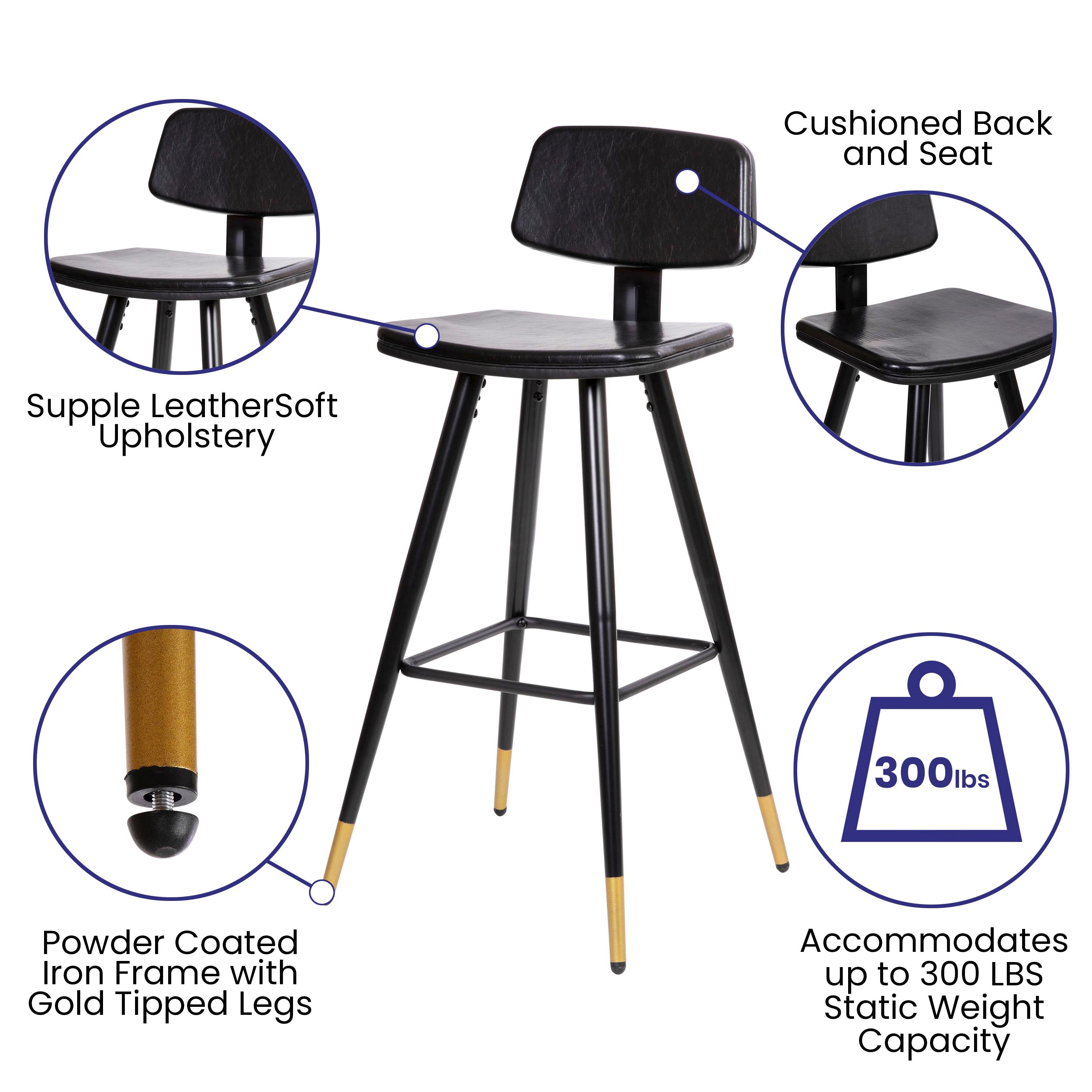 Taylor & Logan 196861088070 stools - View #3