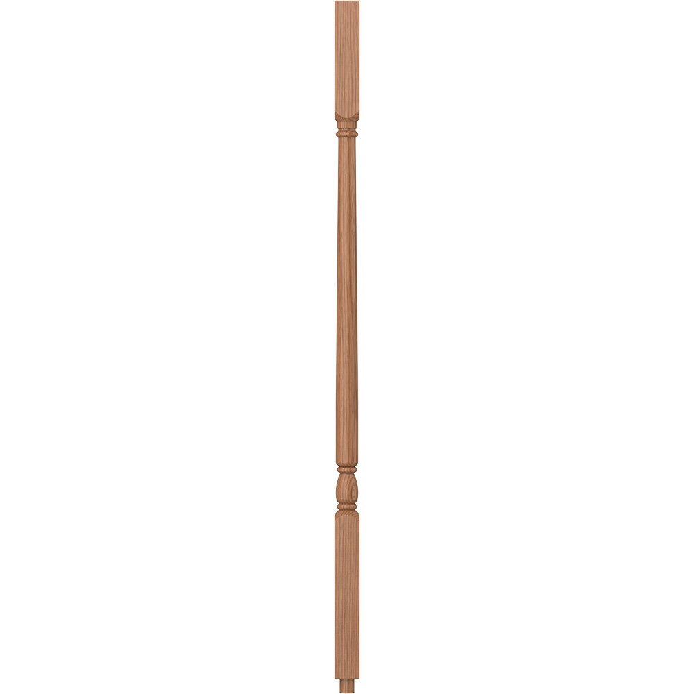 L.J. Smith Stair Systems S-5141-WO 34 34-in x 1.25-in Unfinished White Oak Square Top Stair Baluster