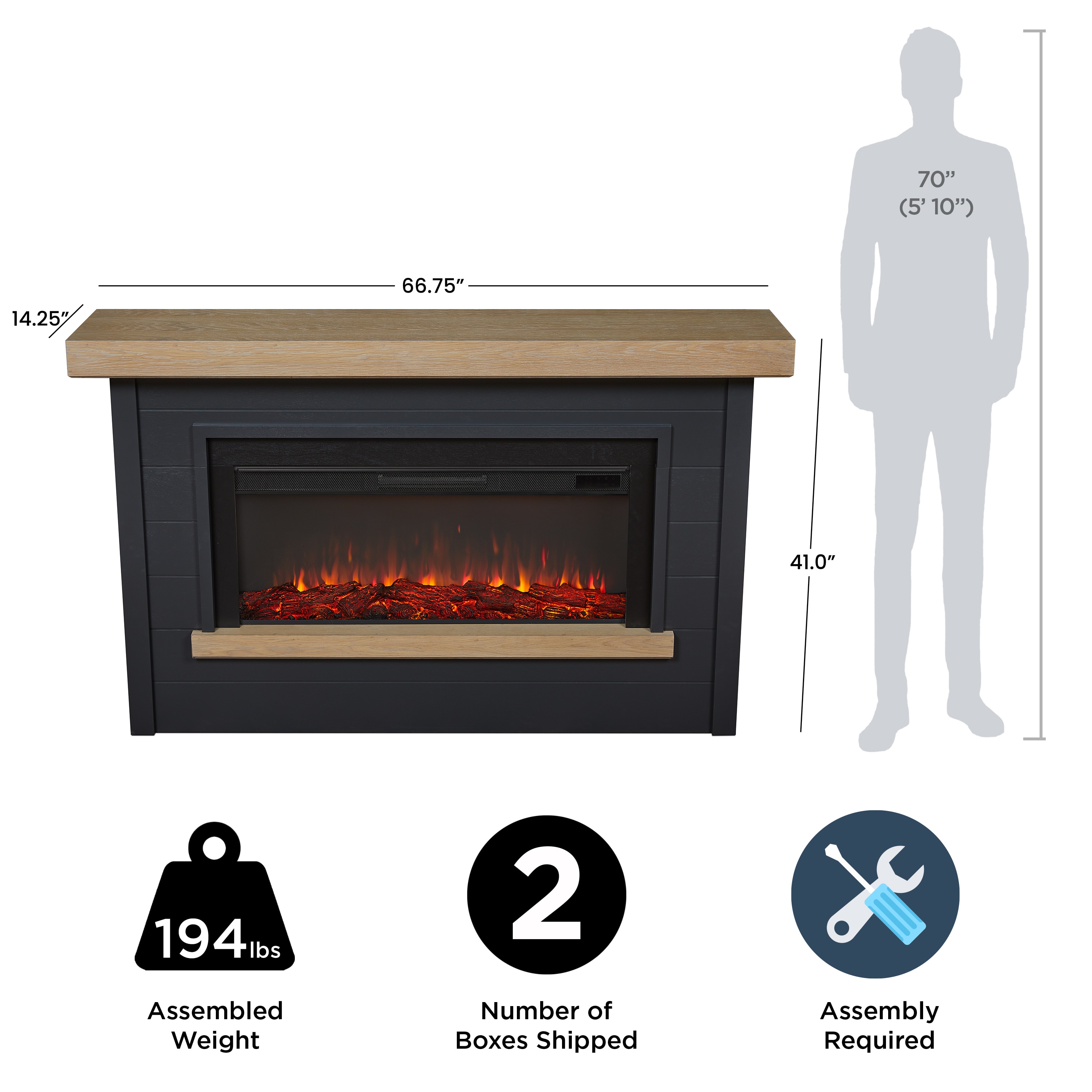 Real Flame 4220E-CHRC Electric-Fireplaces - View #4