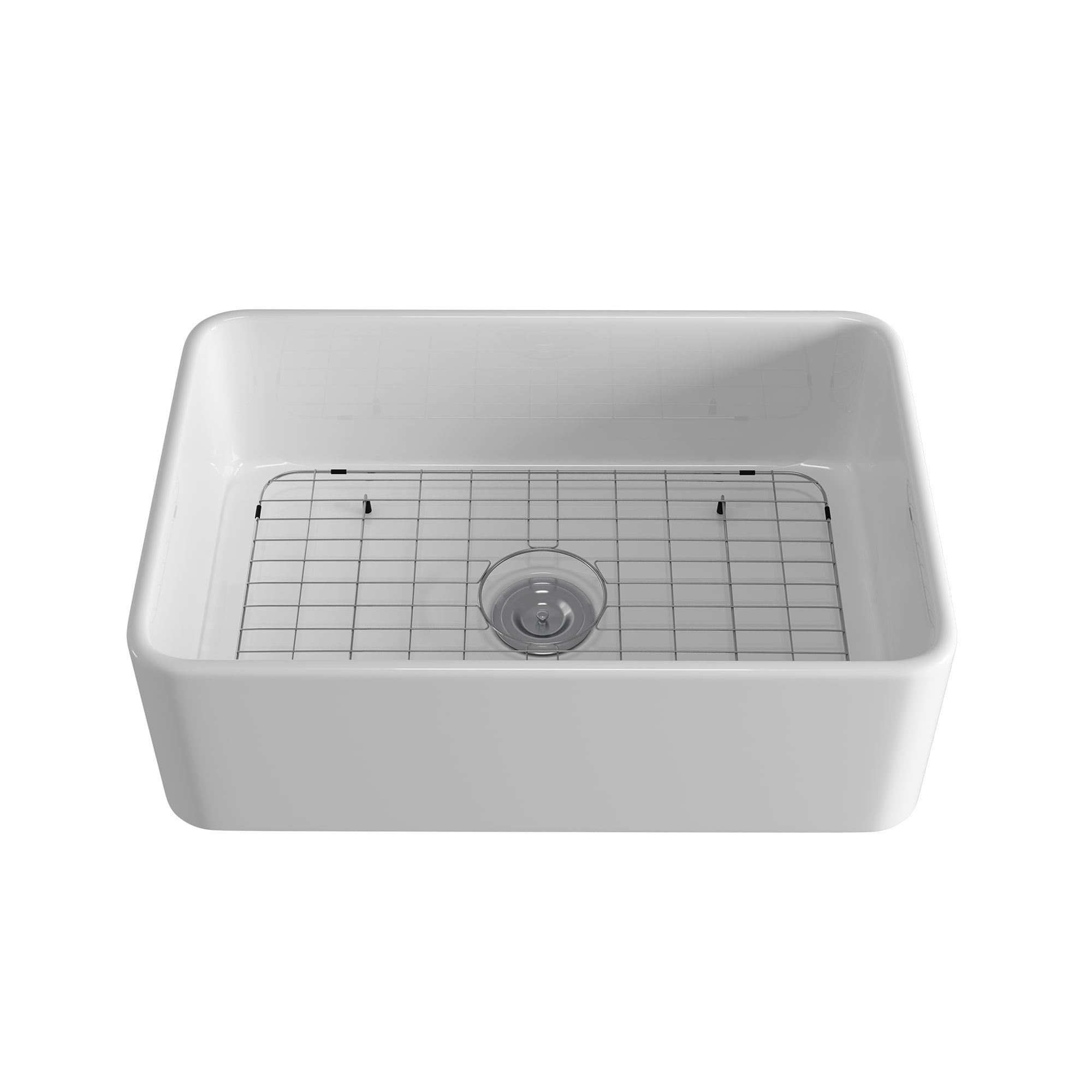 Eridanus ERI-FS-105MB 33 L x 20 W Farmhouse Kitchen Sink with Sink Grid and Basket Strainer Finish: Matte Black
