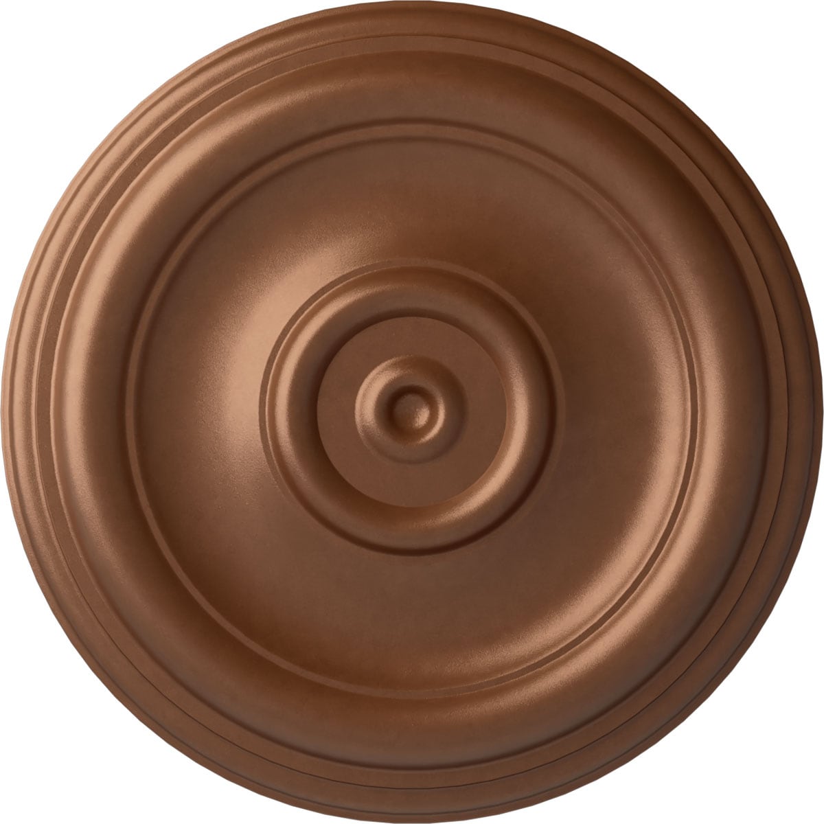 Ekena Millwork CM12TRPOS Traditional 12-in W x 12-in L Painted Polished Copper Polyurethane Whole Ceiling Medallion