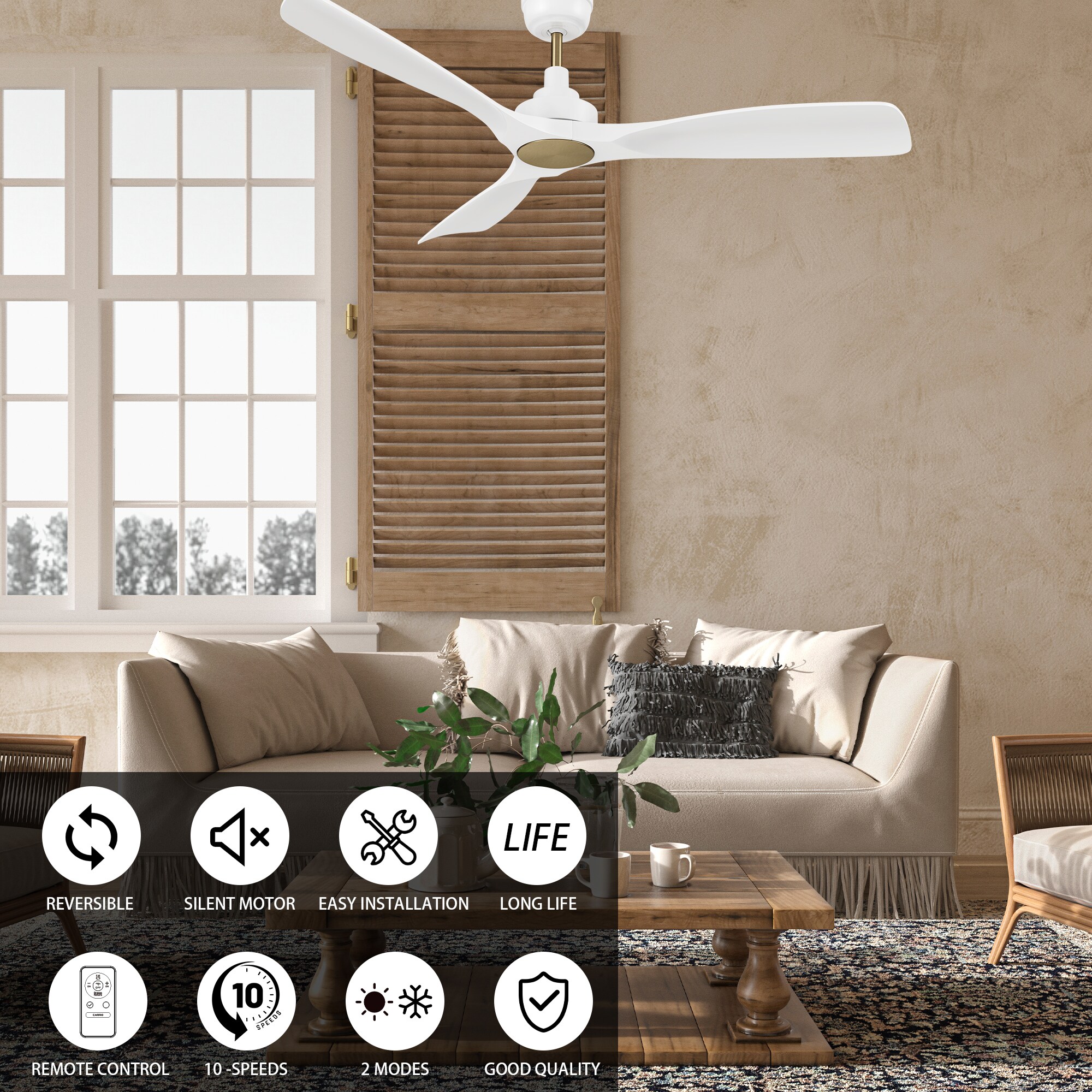 CARRO USA LC523A-N10-W1-1A Ceiling-Fans - View #5