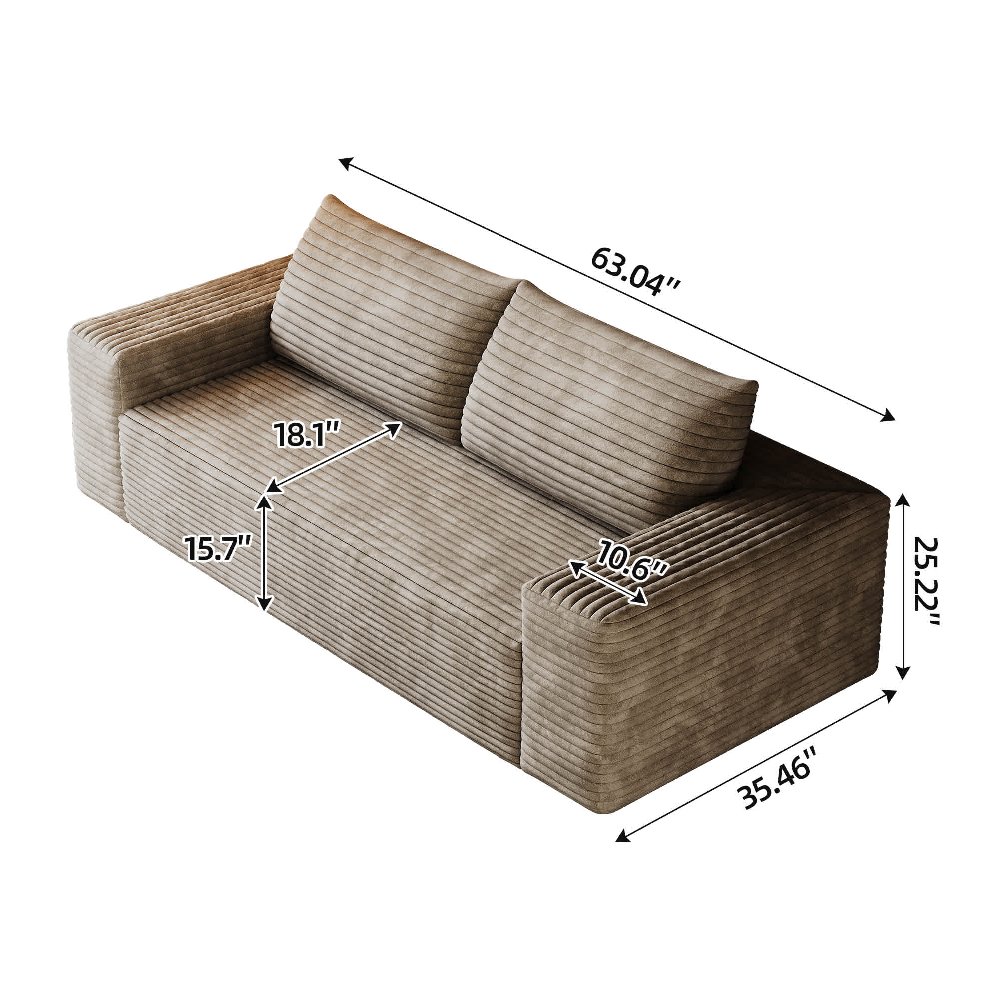 Misty Moon FXLW0403-P321229 Sofas-Loveseats - View #2