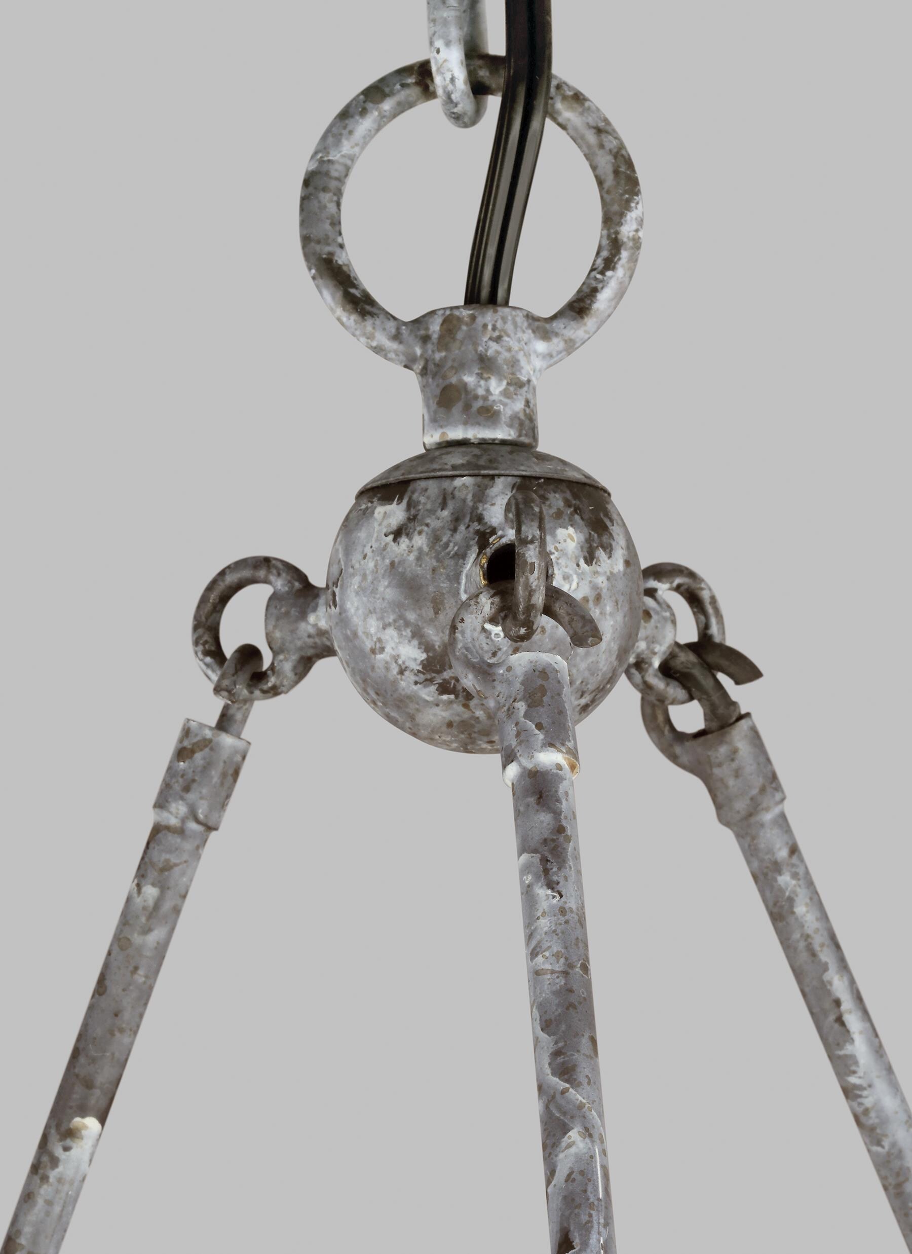 Richmond Weathered Galvanized 12-Light Candle Style Chandelier