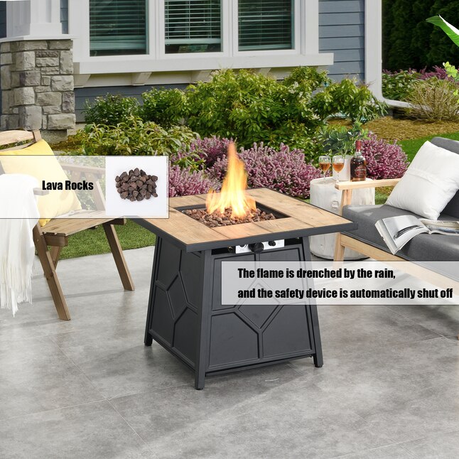 Composite Propane Gas Fire Pit Table, Are Gas Fire Pit Tables Safe