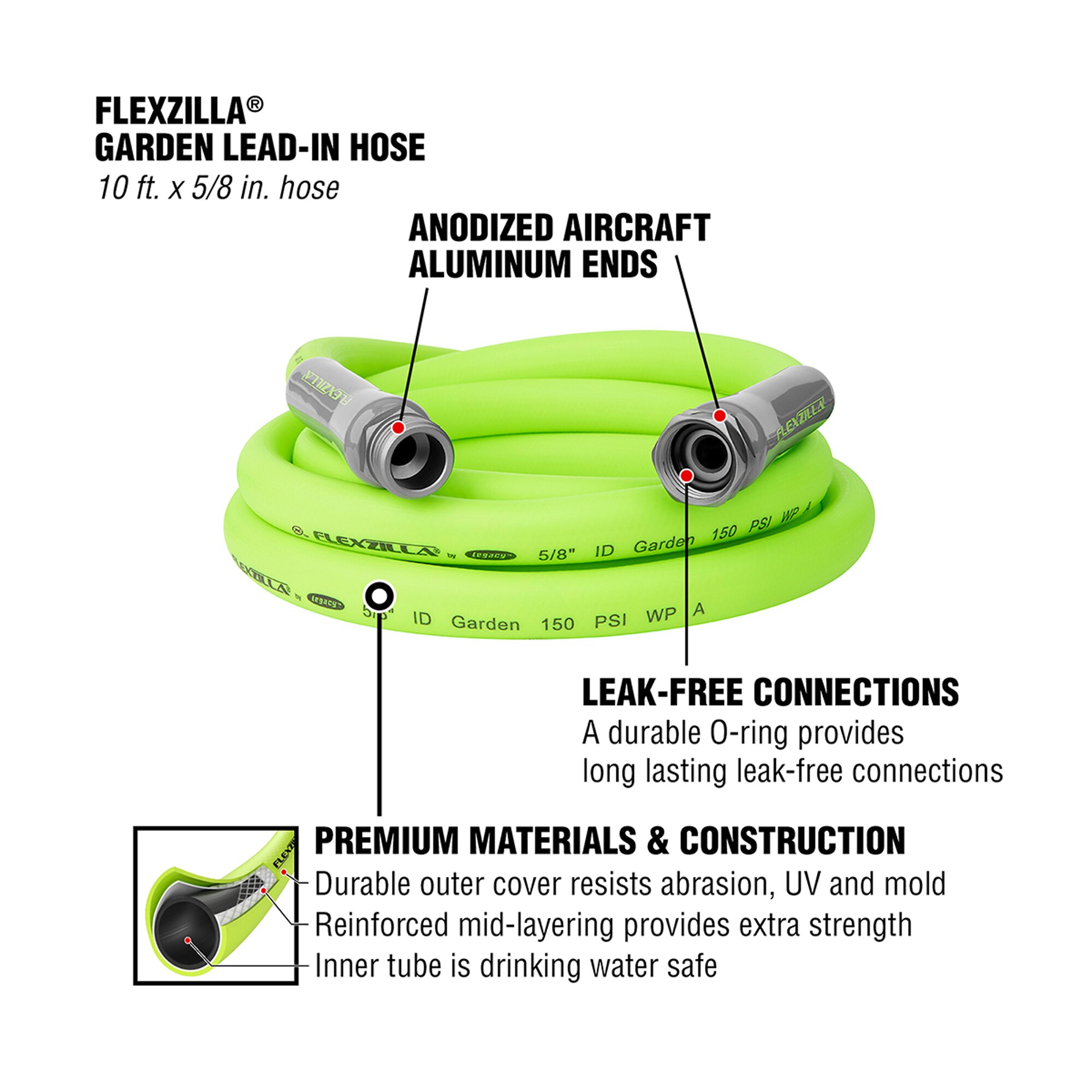 Flexzilla HFZG510YW-E Water-Hoses - View #2