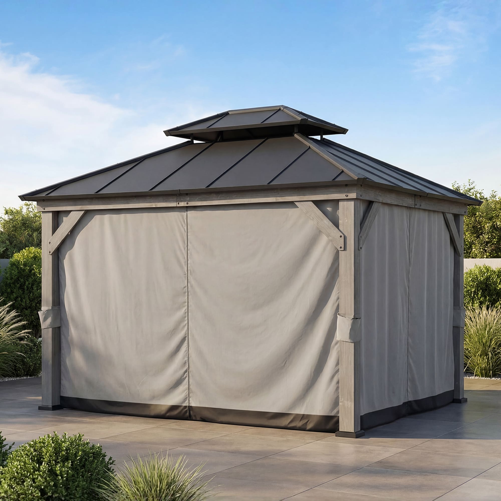 Sunjoy - gray Canopy wall panels