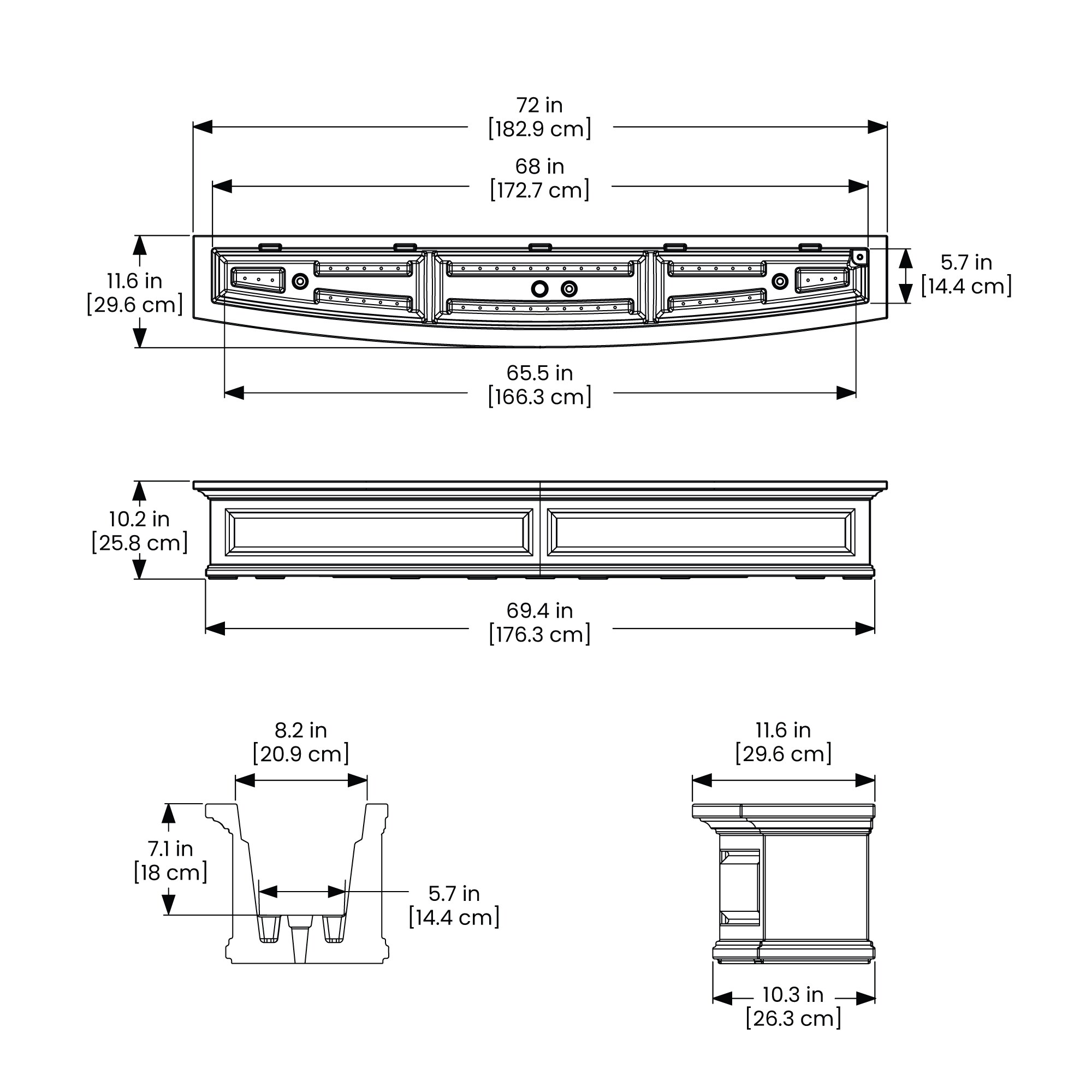 Mayne 4848-W Planter-Window-Box - View #7