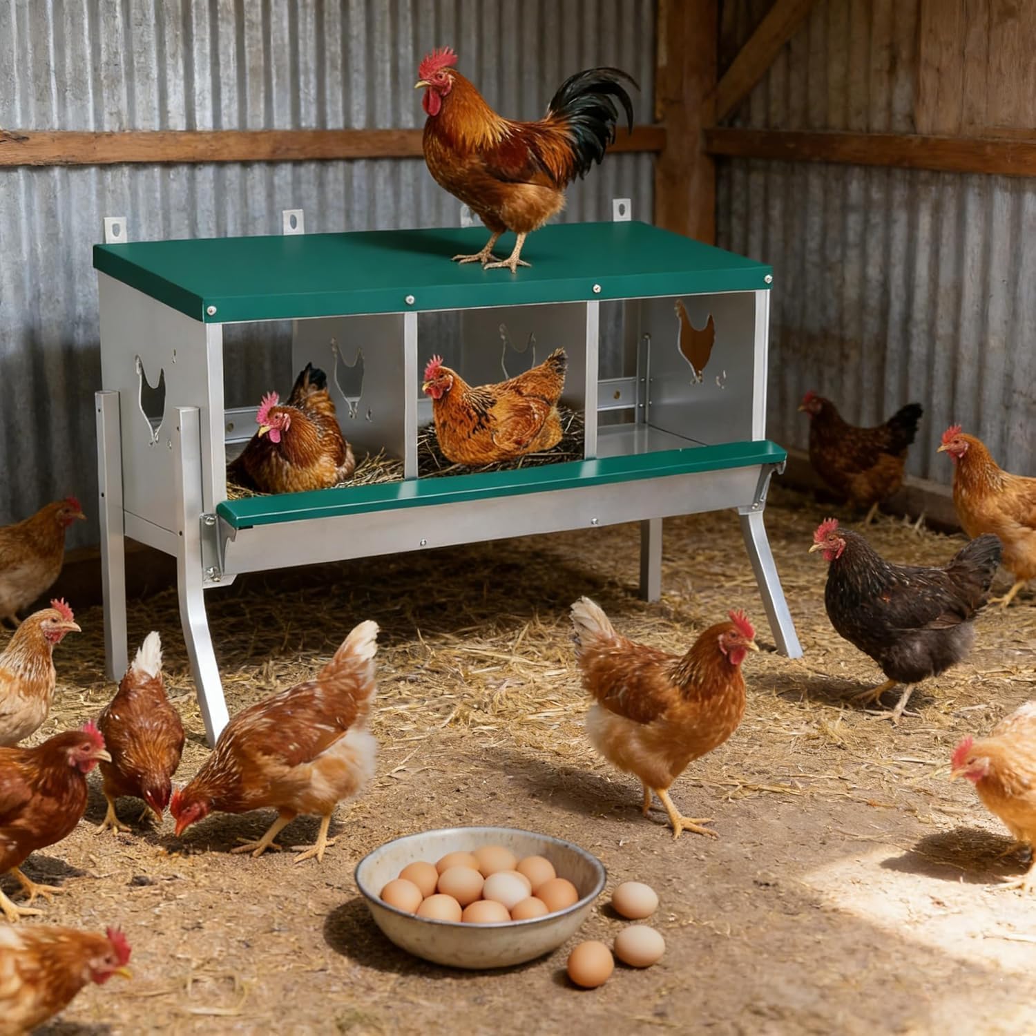 GarveeLife 33HJK73DCBN Chicken-Coops-Rabbit-Hutches - View #2