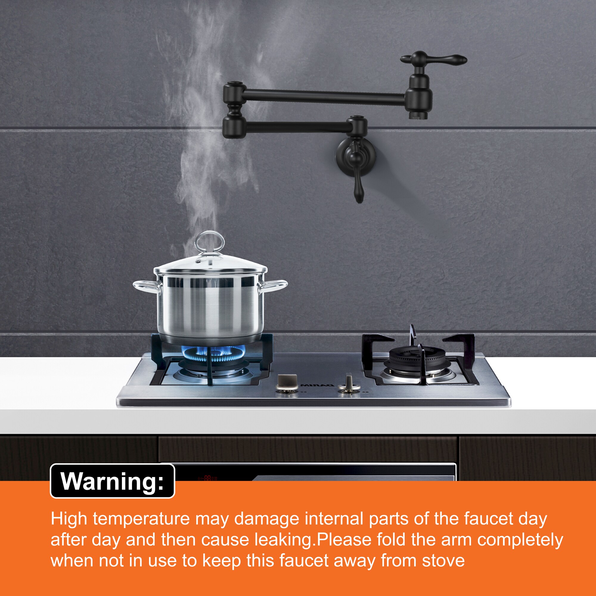 WELLFOR DTG-45PFMB Kitchen-Faucets - View #10