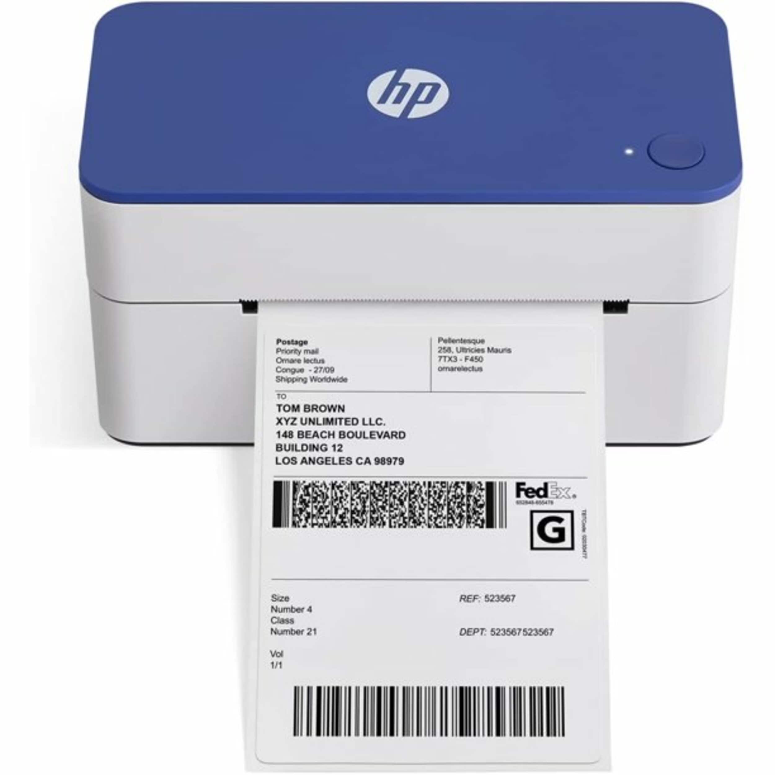 Vlucht Lyrisch visueel HP Shipping Label Printer, 4X6 Compact Thermal Label Printer, 300 Dpi  Thermal Printer For Home Office in the Printers department at Lowes.com