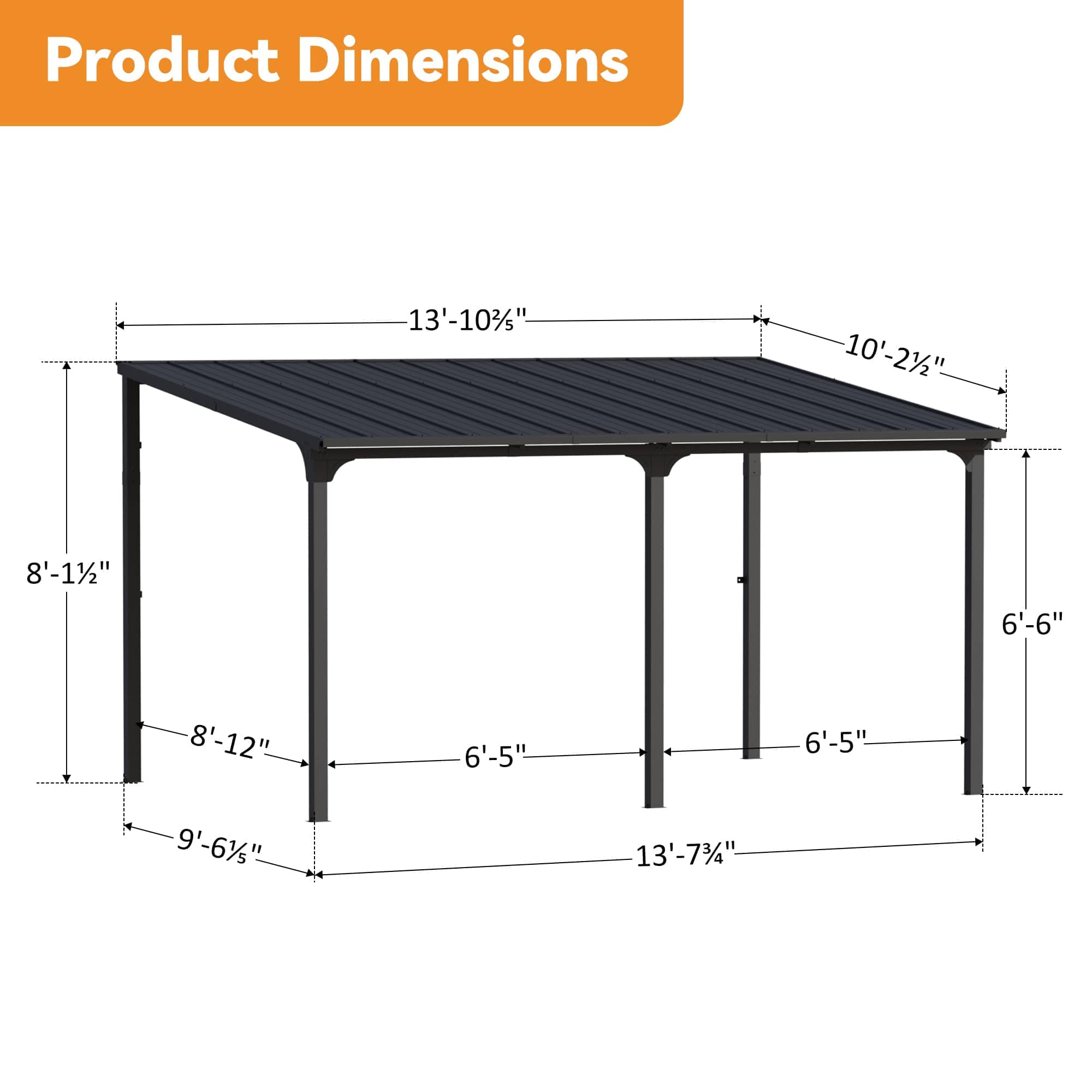 Modern Shade IG10600182C-1014 Wood-Resin-Gazebos - View #3