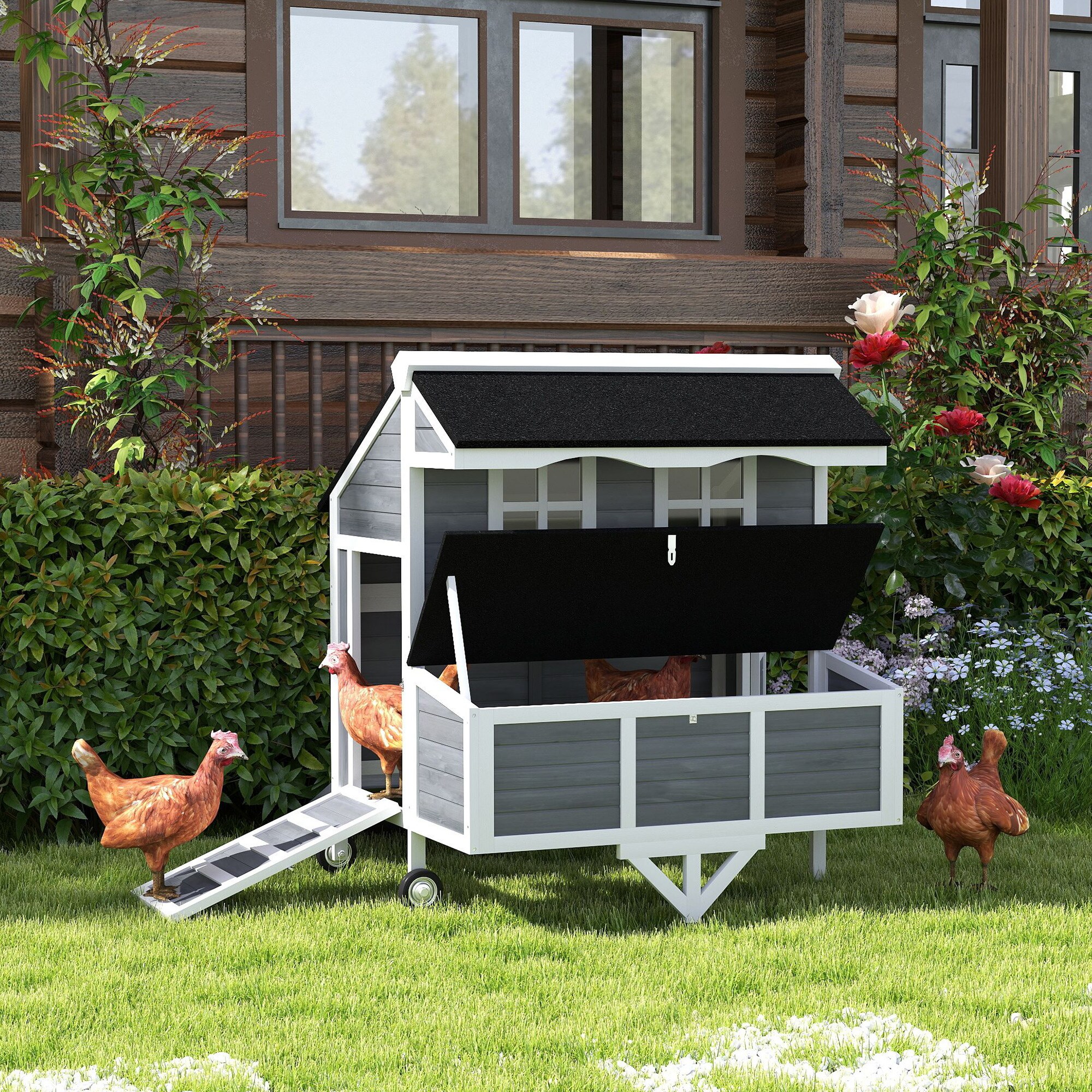 Tinyhomie LW-X-ASKARL496 Chicken-Coops-Rabbit-Hutches - View #3