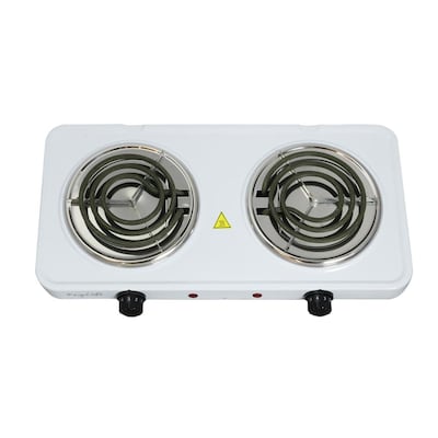 MegaChef 2-Burner 6 in. Stainless Steel Infrared Countertop Hot