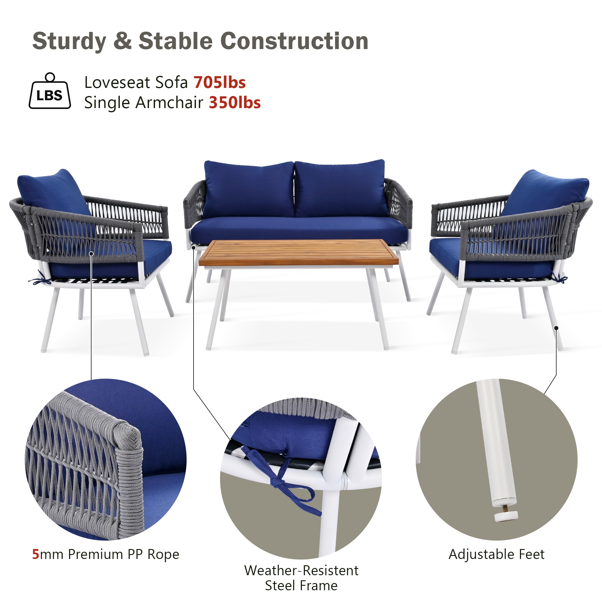 ModernLuxe L-SK000004AAE Patio-Conversation-Sets - View #4
