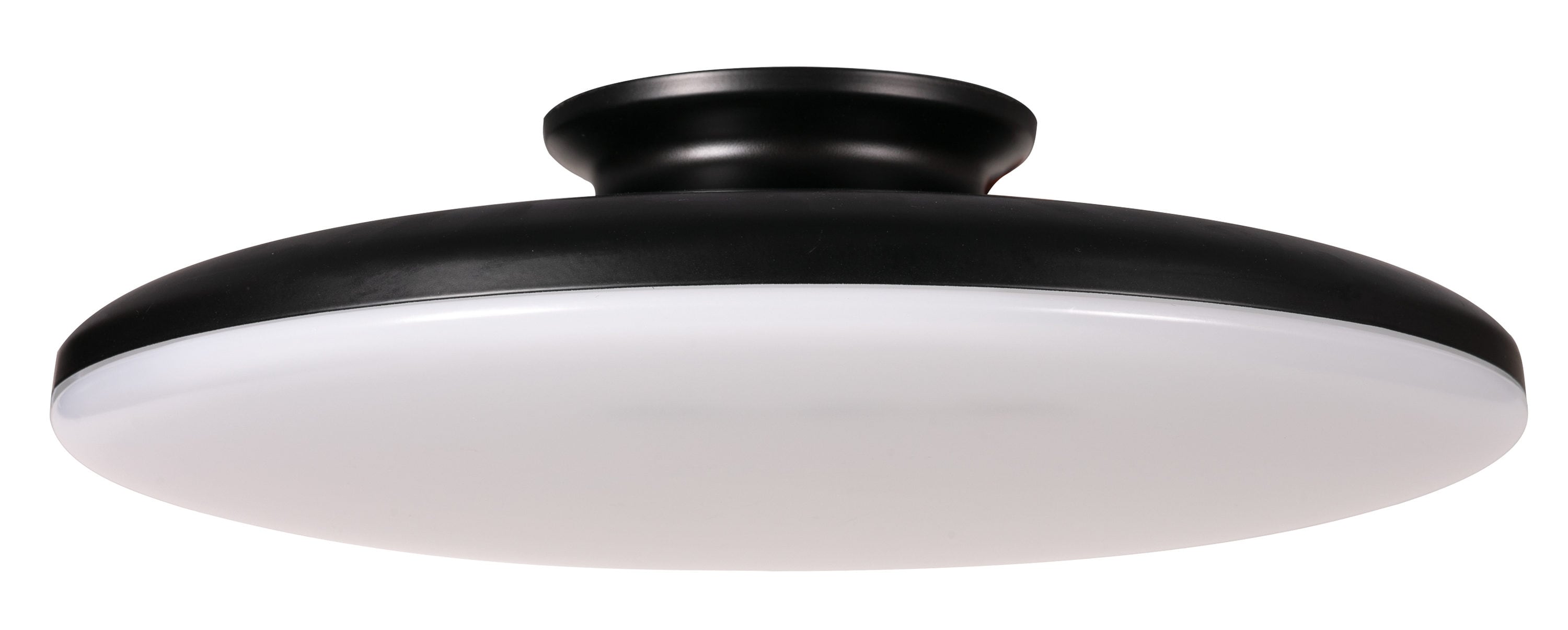 Satin Nickel 19" Modern LED Flush Mount Ceiling Light