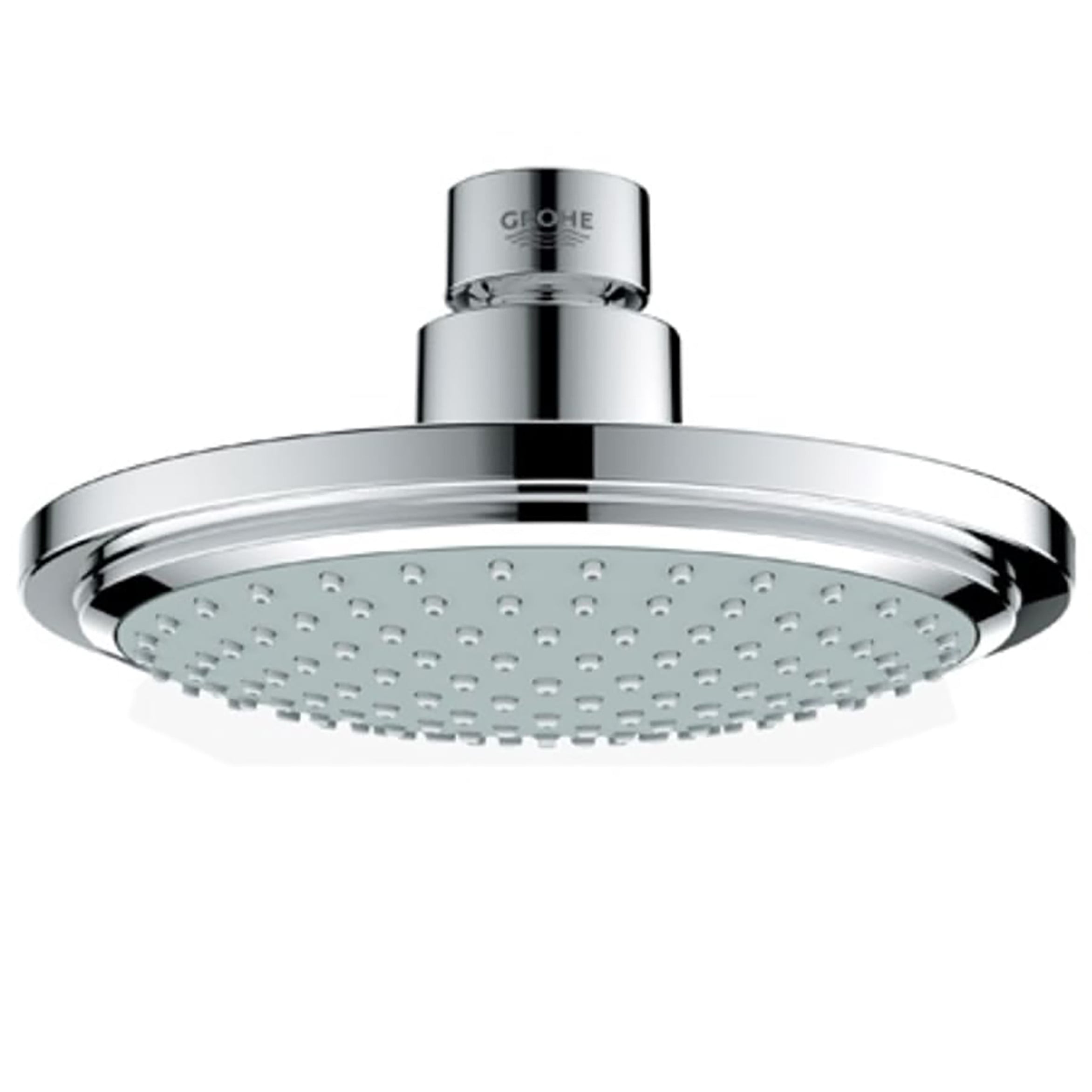 GROHE 28233000 1.0 -Spray Starlight Chrome 6.313-in Round Fixed Rain Shower Head 2.5 GPM