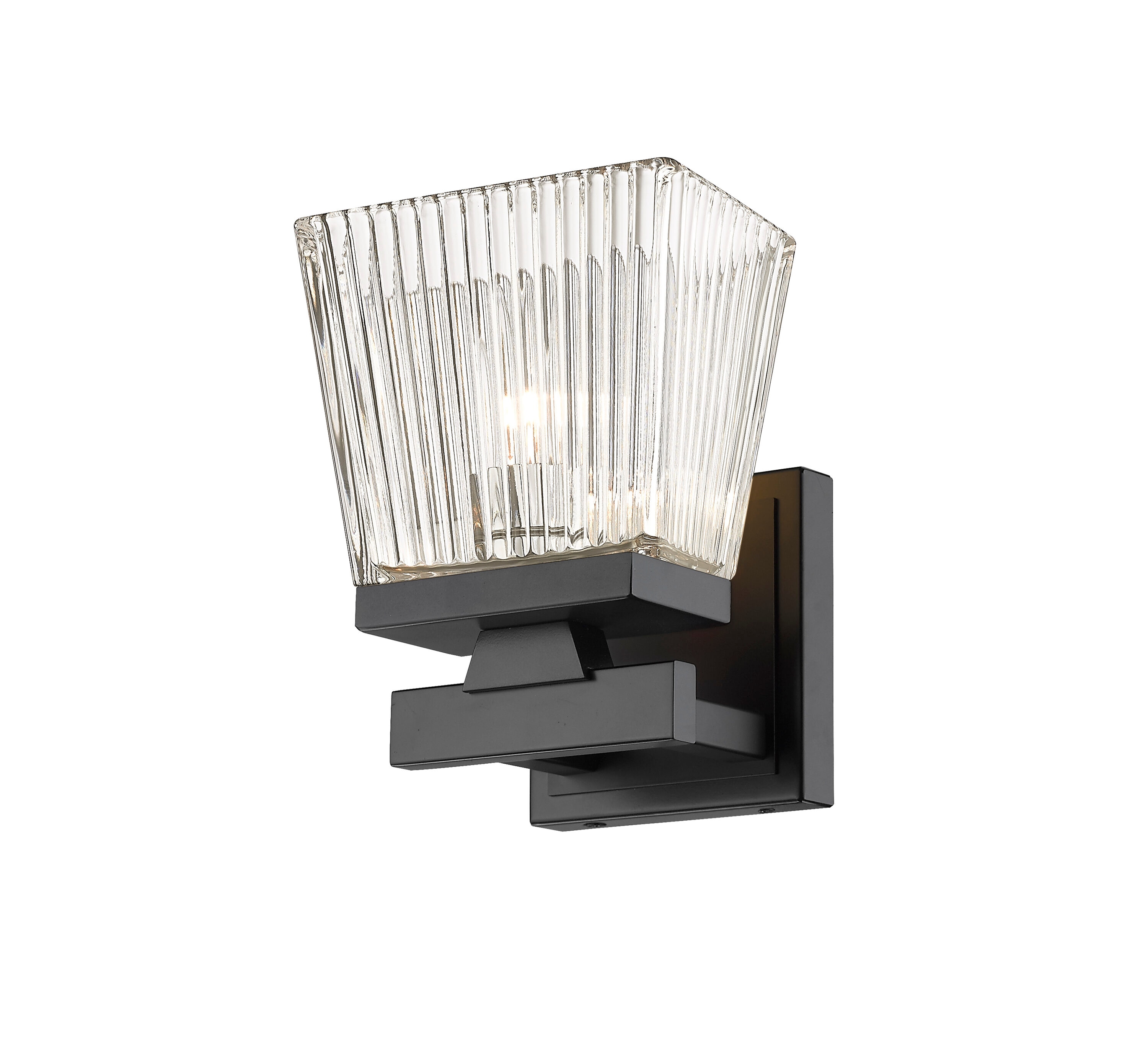 Z-Lite 1936-1S-MB Astor 5.75-in 1 -Light Matte Black Mid-century Vanity light