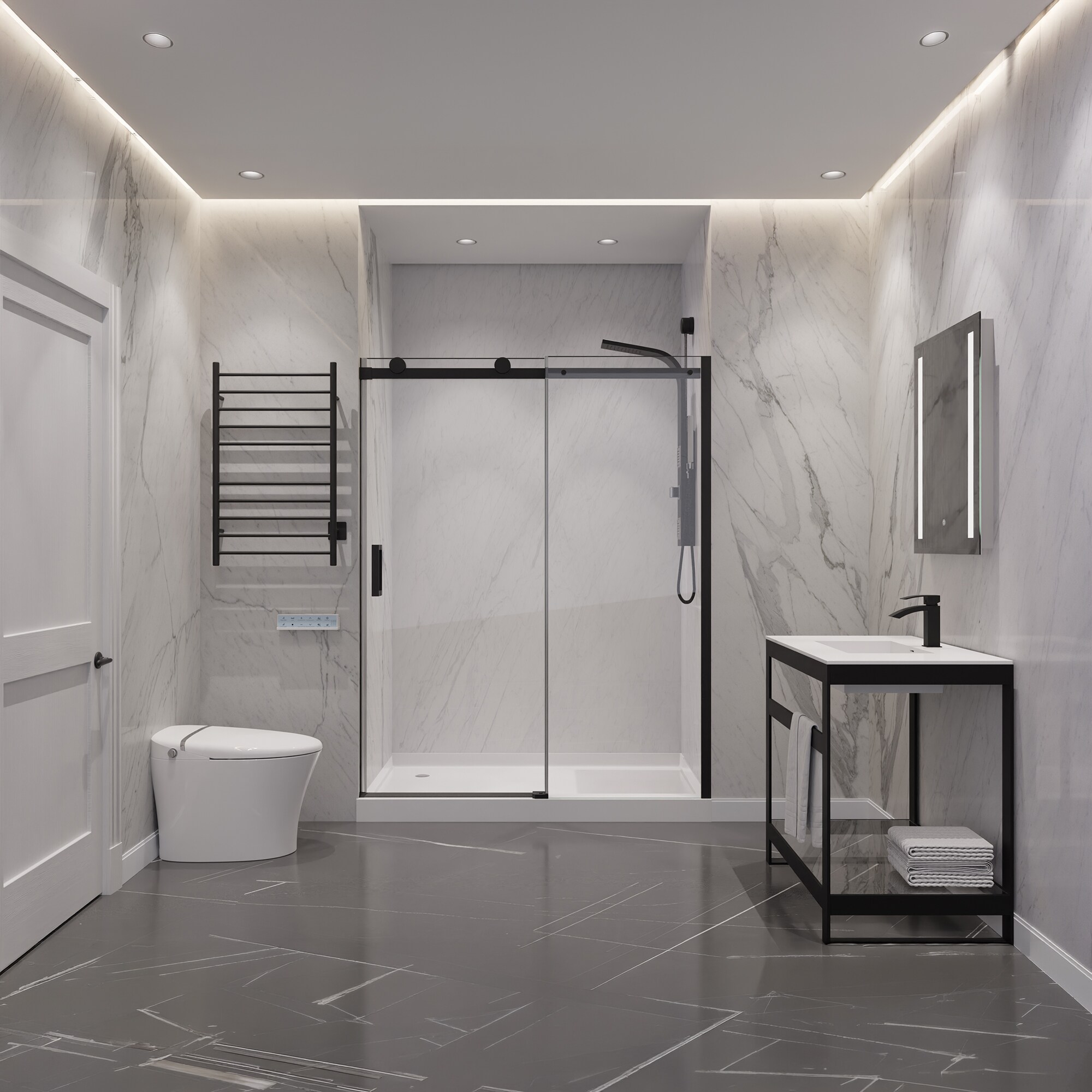 ANZZI SD-FRLS05701MB Shower-Doors - View #2