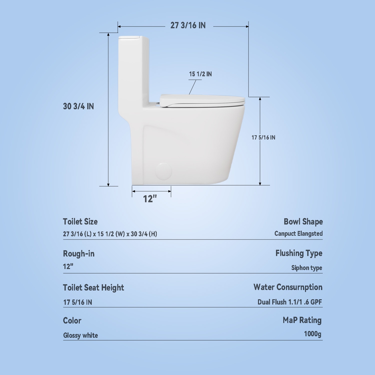 WELLFOR GTLGW-001 toilets - View #6