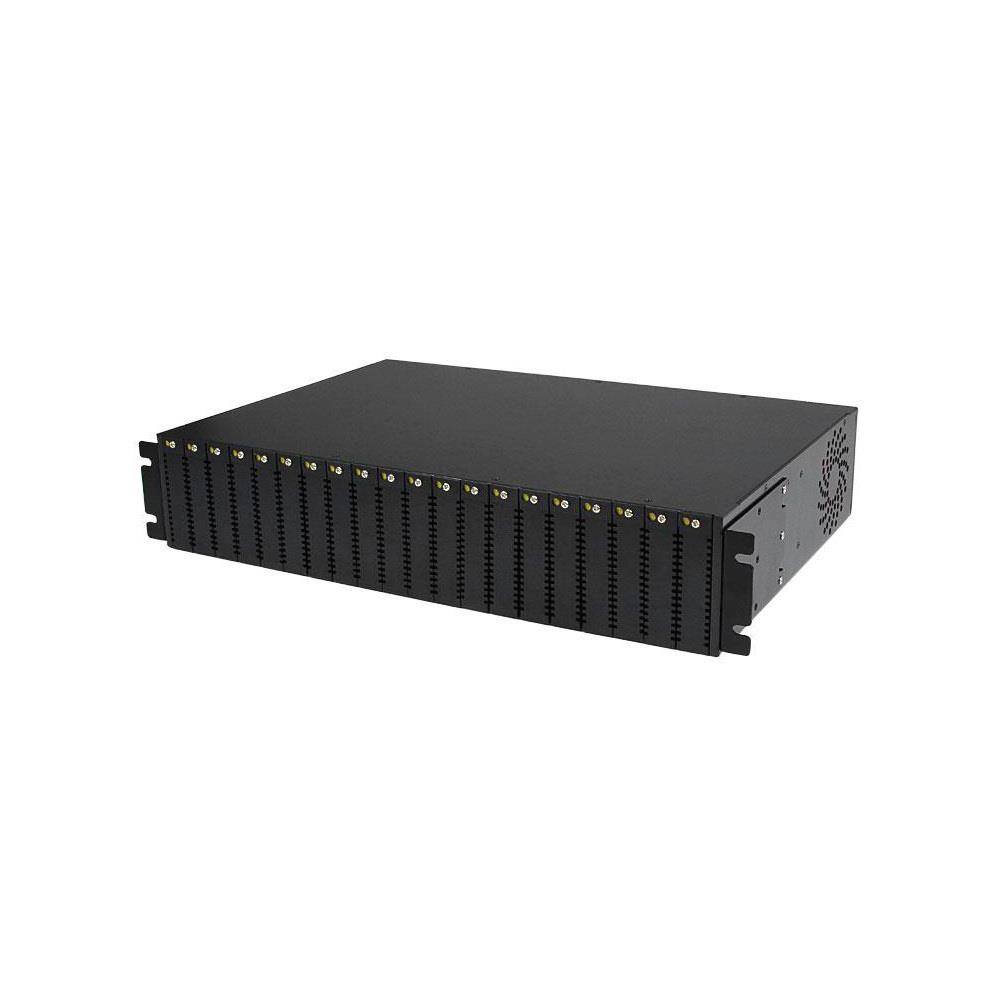 StarTech TCNCD384851  ST-ETCHS2U 20-Slot 2U Rack Mount Media Converter Chassis
