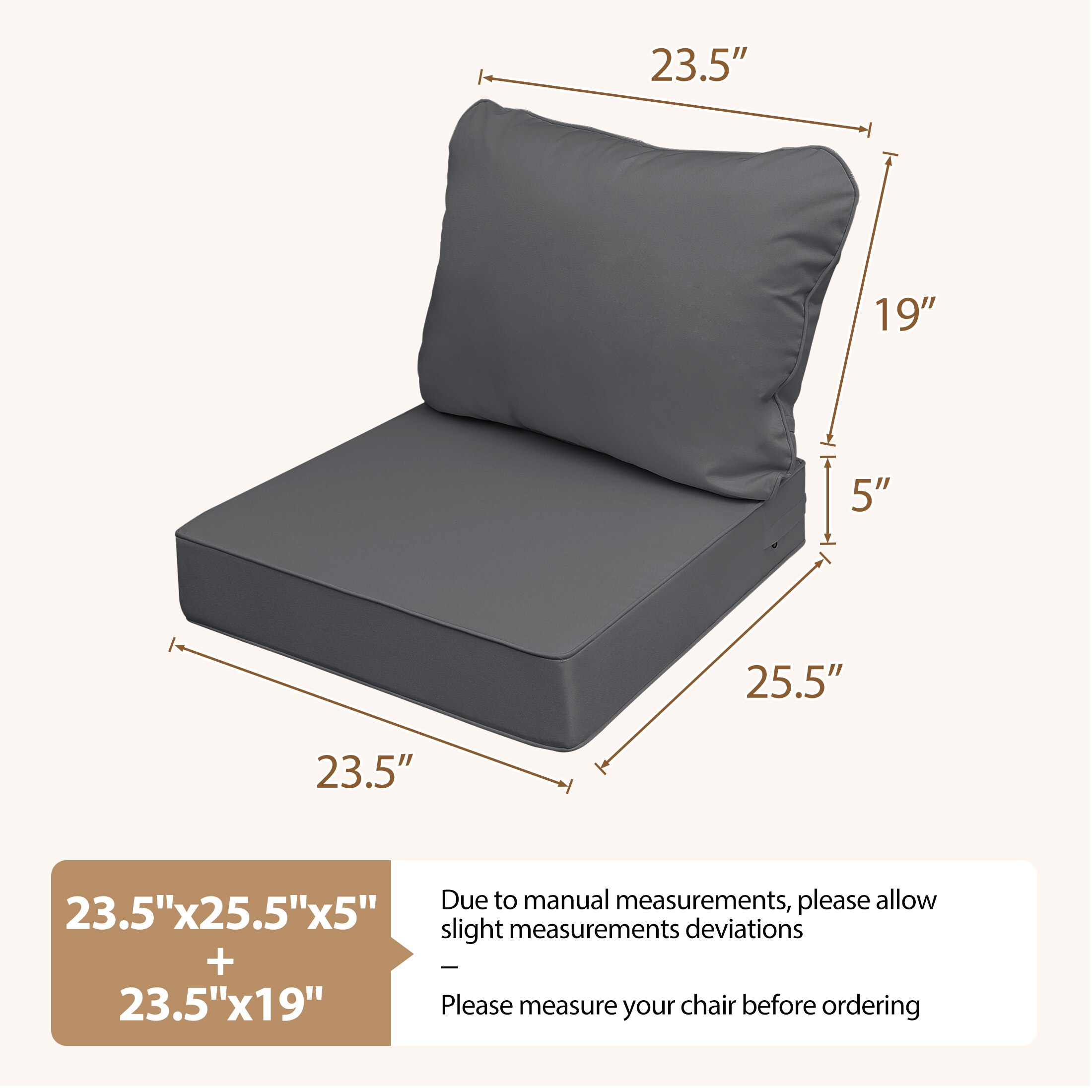 AAAAAcessories LSPC-SF-2325SHUI-4 Patio-Furniture-Cushions - View #5