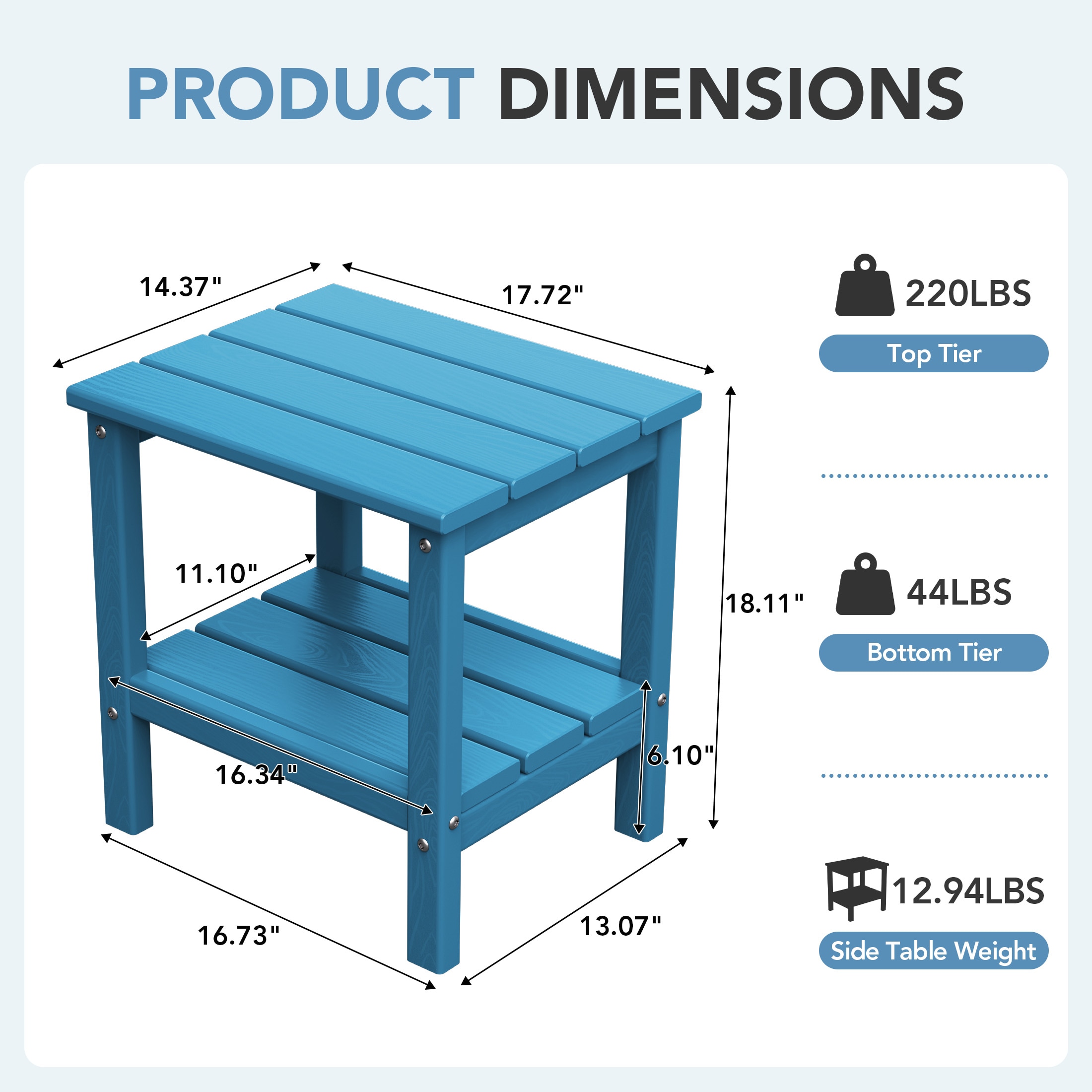 VOUA AK-SCCJP-CBL Patio-Tables - View #3