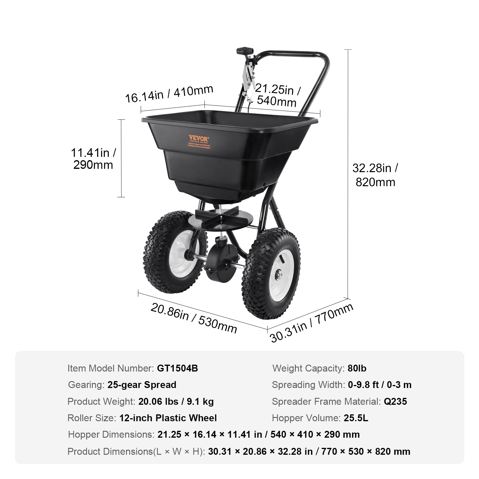 VEVOR TCSBJ80LBS125B0P1V0 Push-Spreaders - View #8