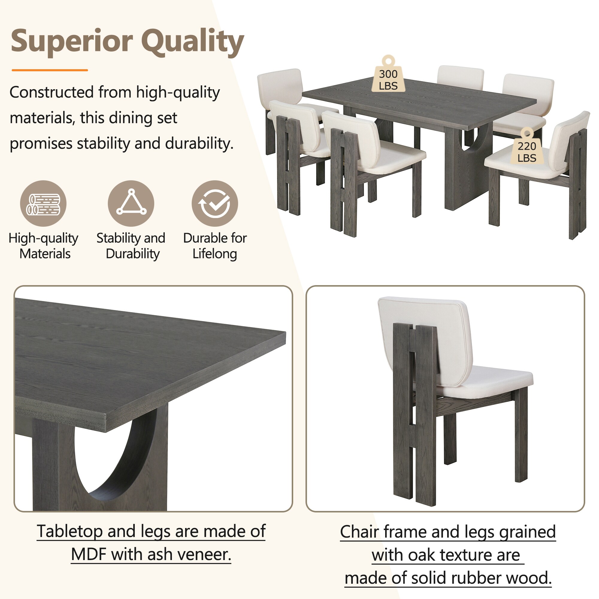 SINOFURN SYA330149GY Dining-Sets - View #10