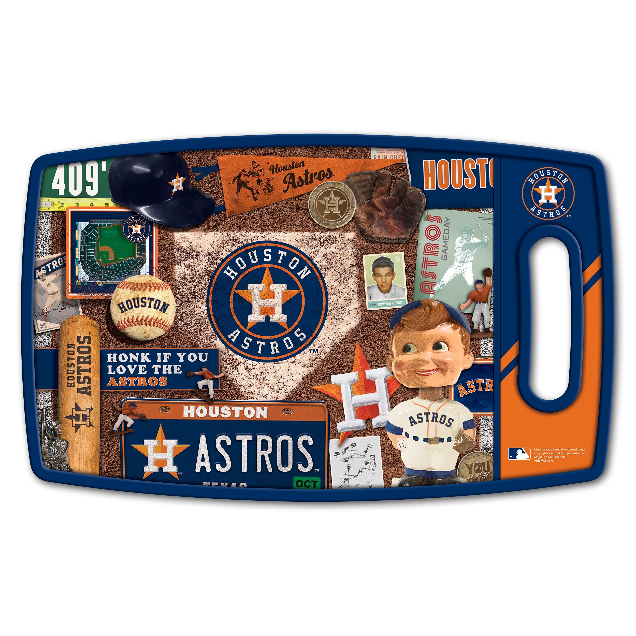 Sportula Houston Astros Retro Series Cutting Board 9-in L x 14.5-in W  Plastic Cutting Board in the Cutting Boards department at