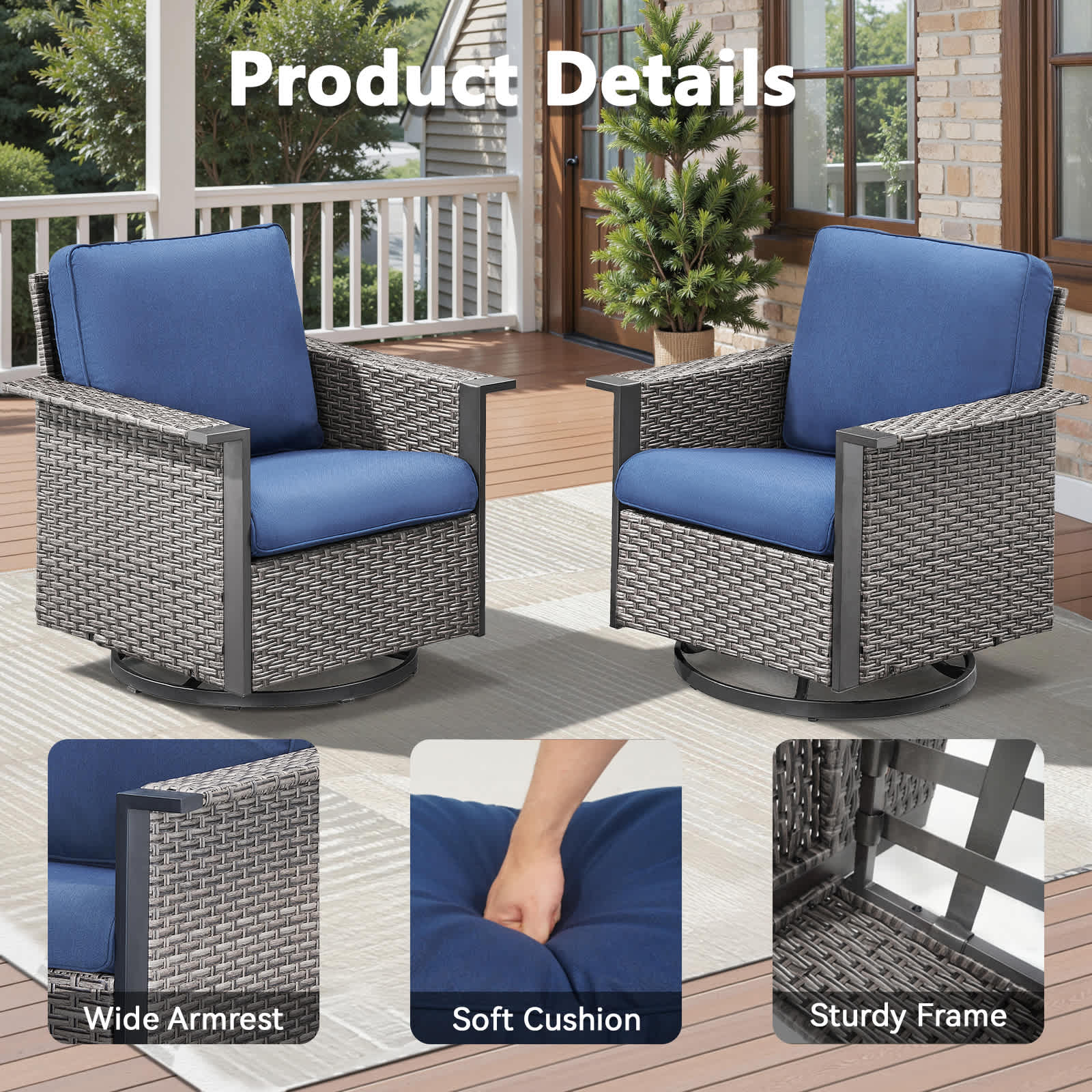 Rilyson LMSW929394BL Patio-Conversation-Sets - View #4