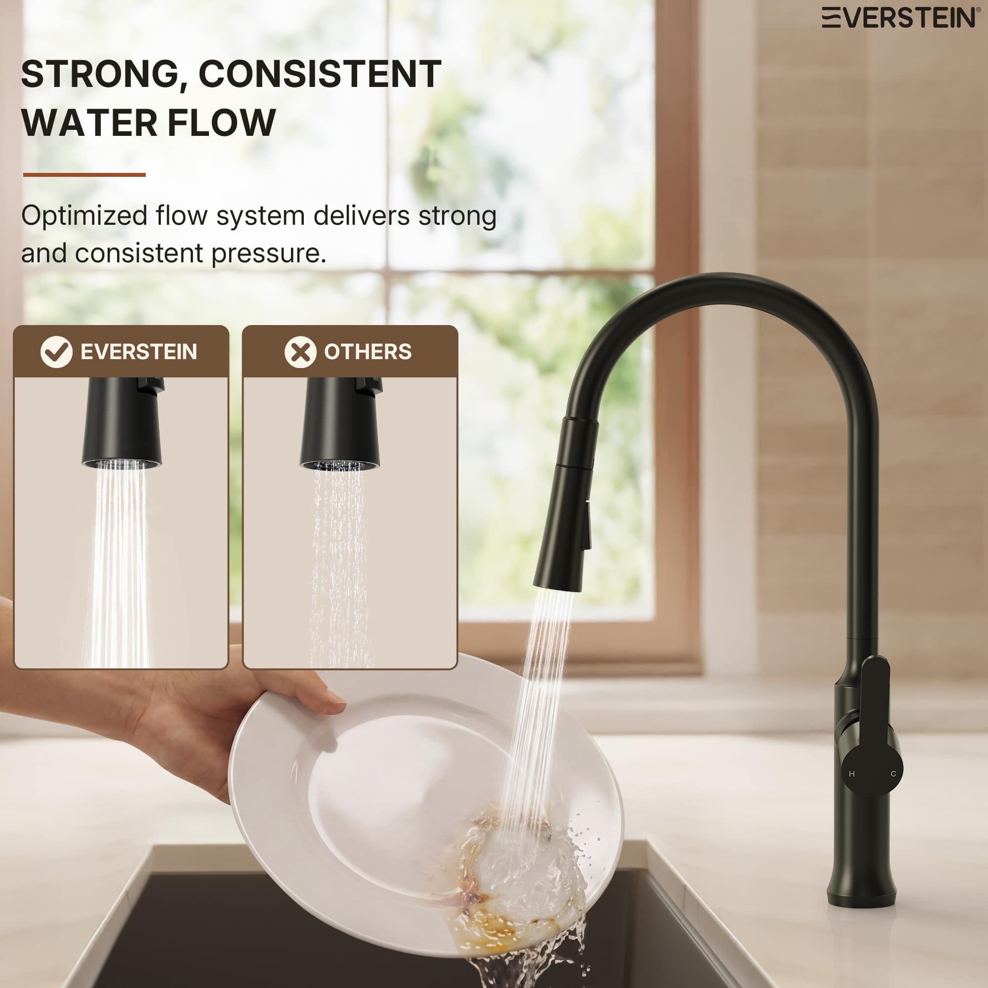 EVERSTEIN SFS-1174-BK Kitchen-Faucets - View #6