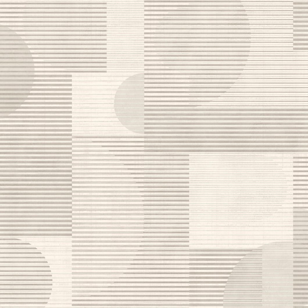 Geo Rhythm White Wallpaper